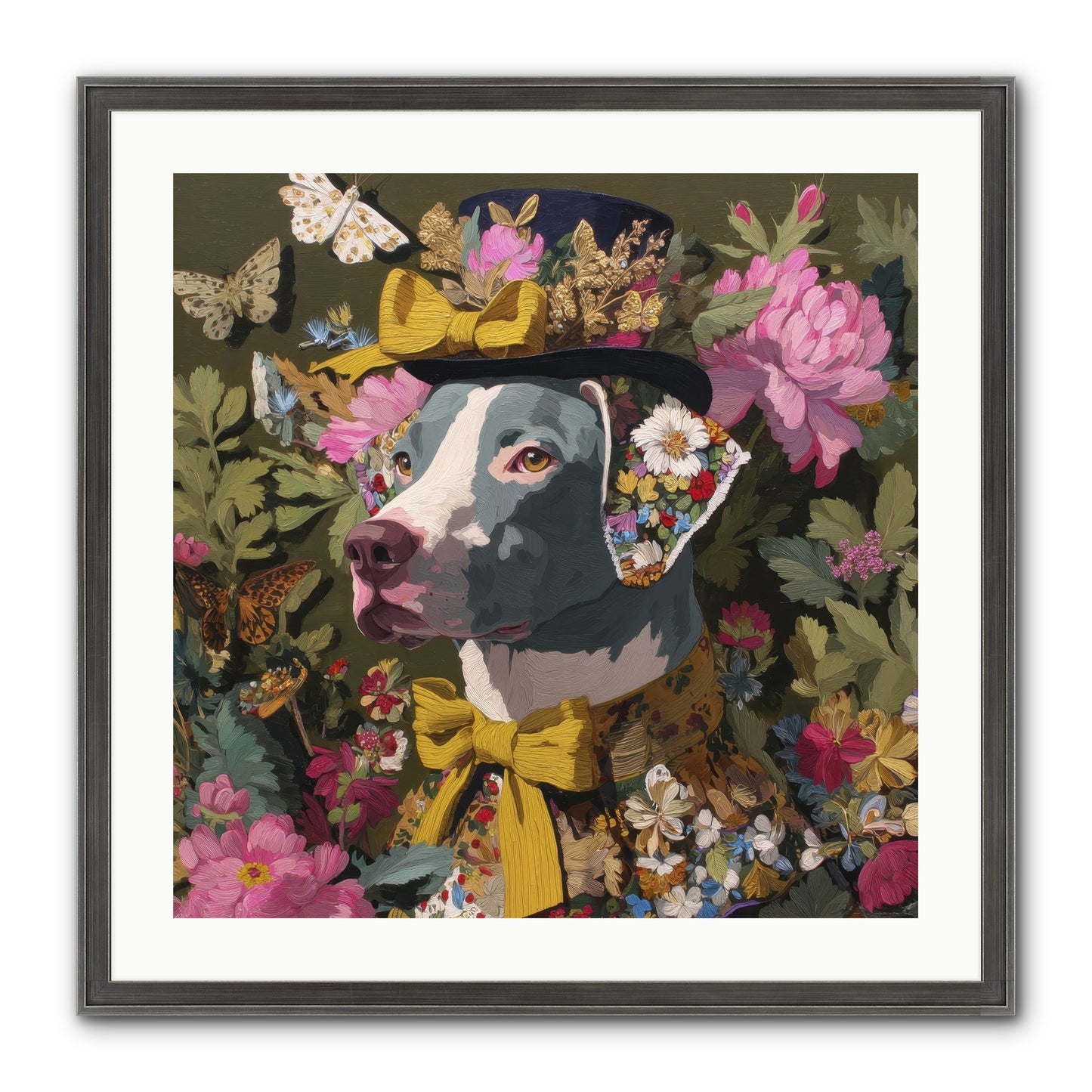 Weekend Murmurs Framed Print - Slimwoods Black/Silver 24x24