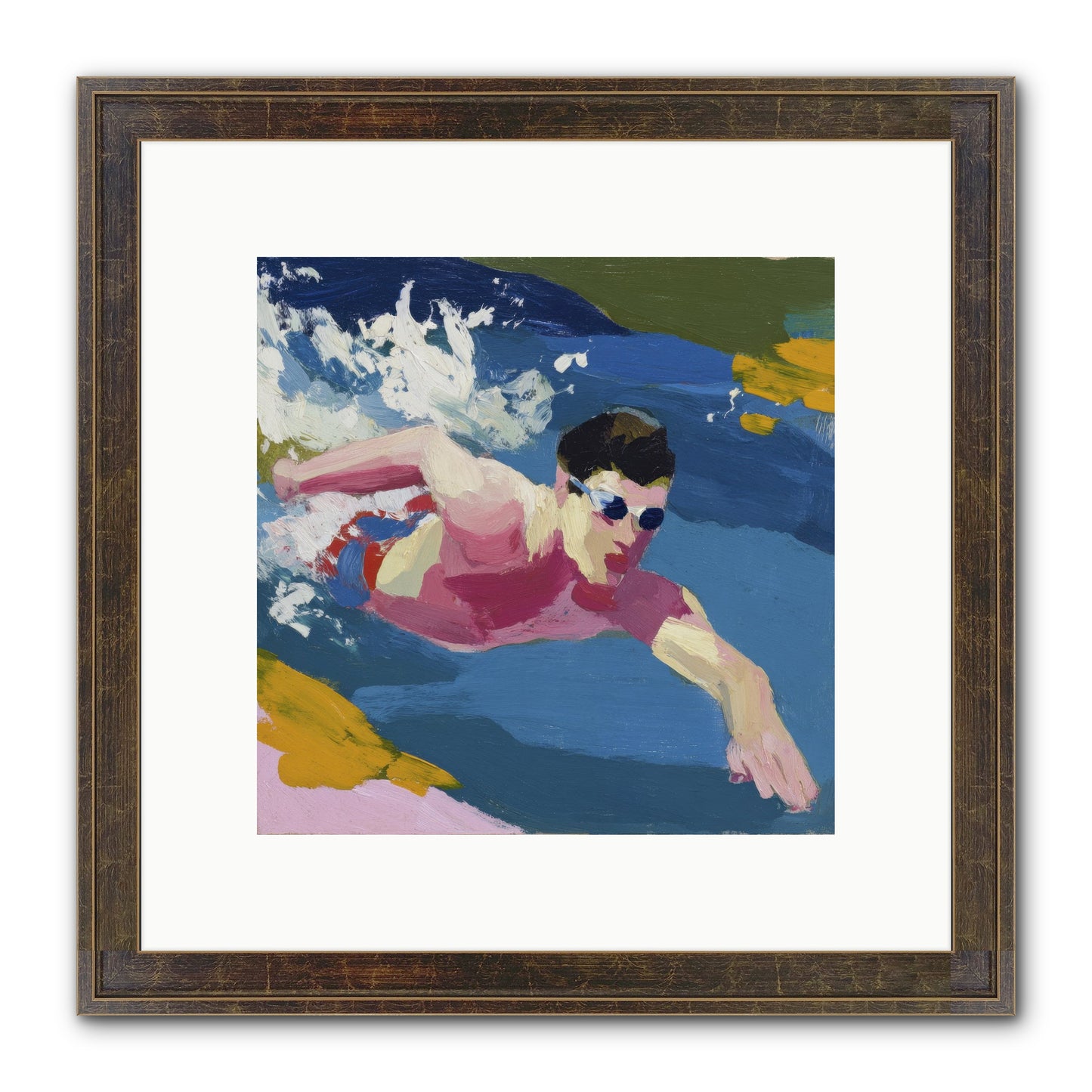 Weightless Hour Framed Print - Slimwoods Black/Gold 10x10