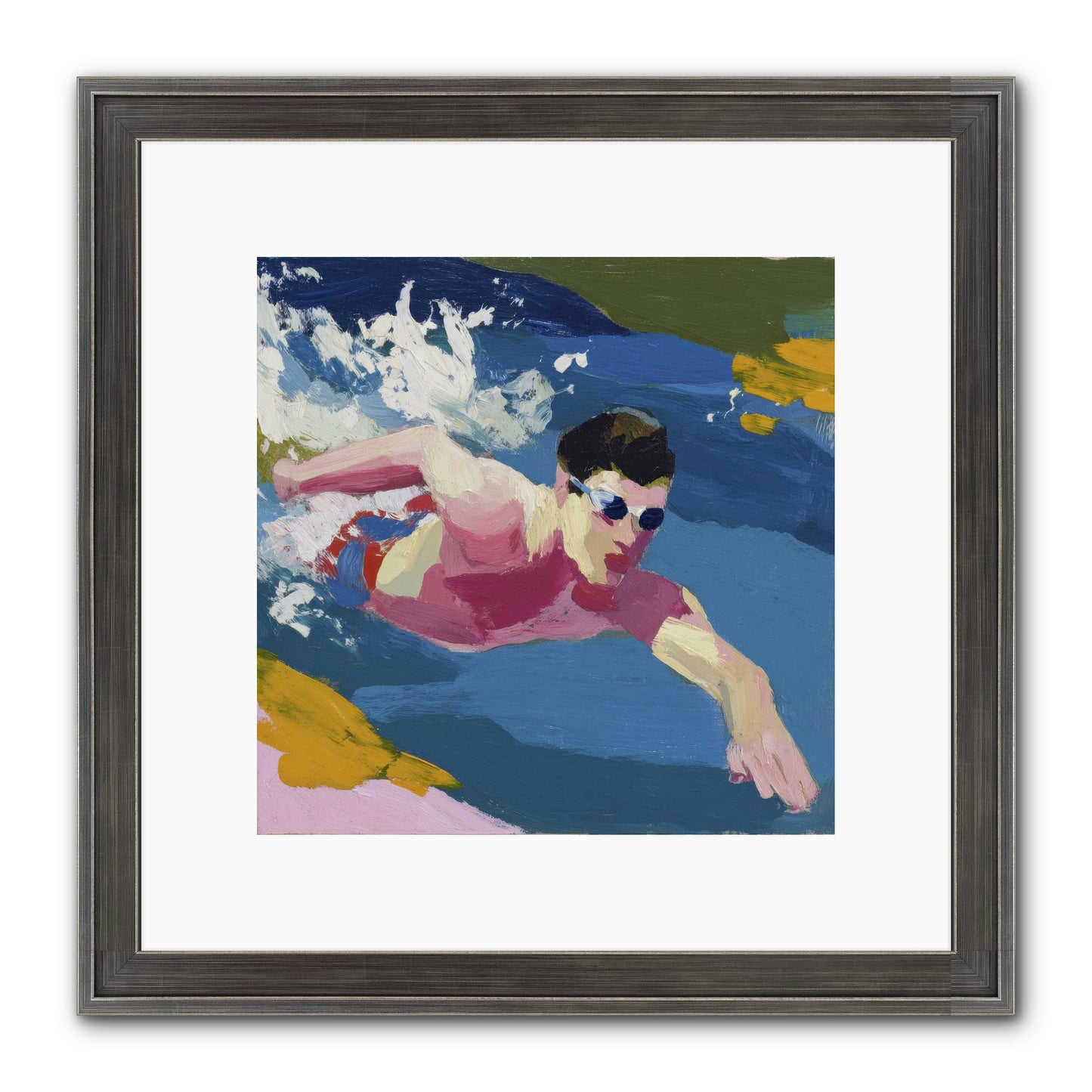 Weightless Hour Framed Print - Slimwoods Black/Silver 10x10