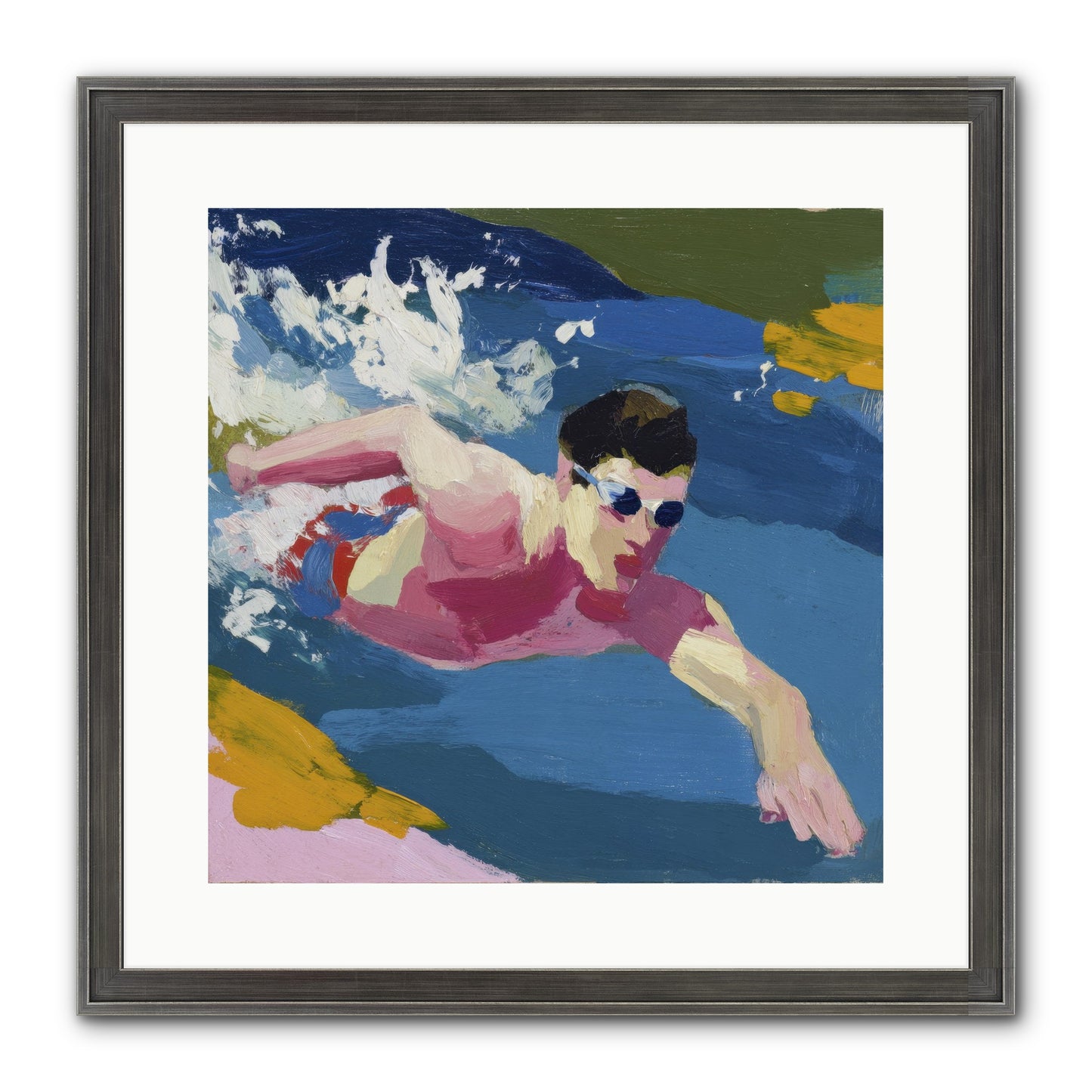 Weightless Hour Framed Print - Slimwoods Black/Silver 16x16