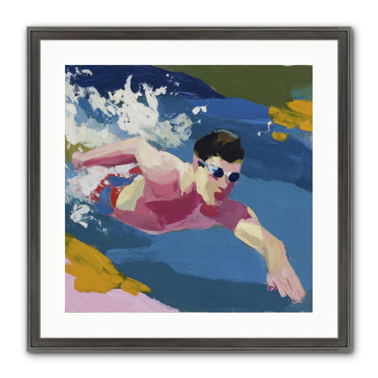 Weightless Hour Framed Print - Slimwoods Black/Silver 20x20