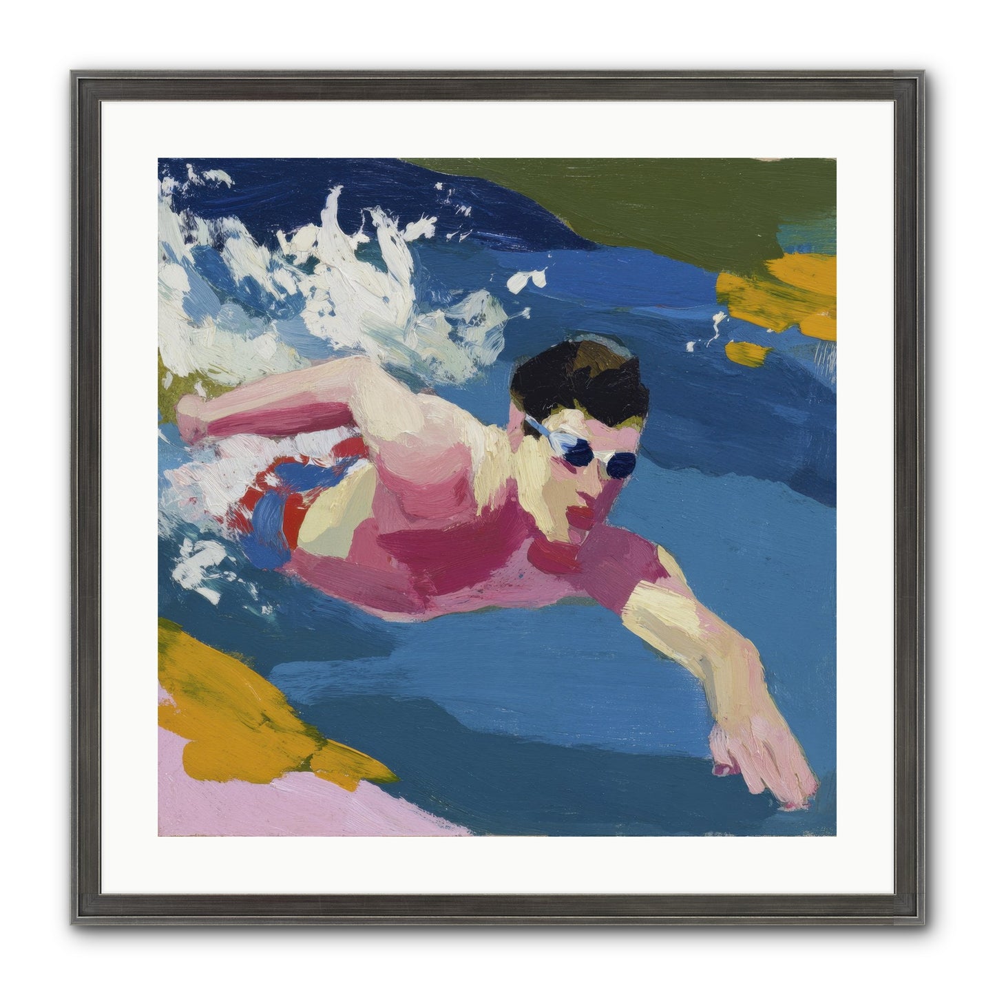 Weightless Hour Framed Print - Slimwoods Black/Silver 24x24