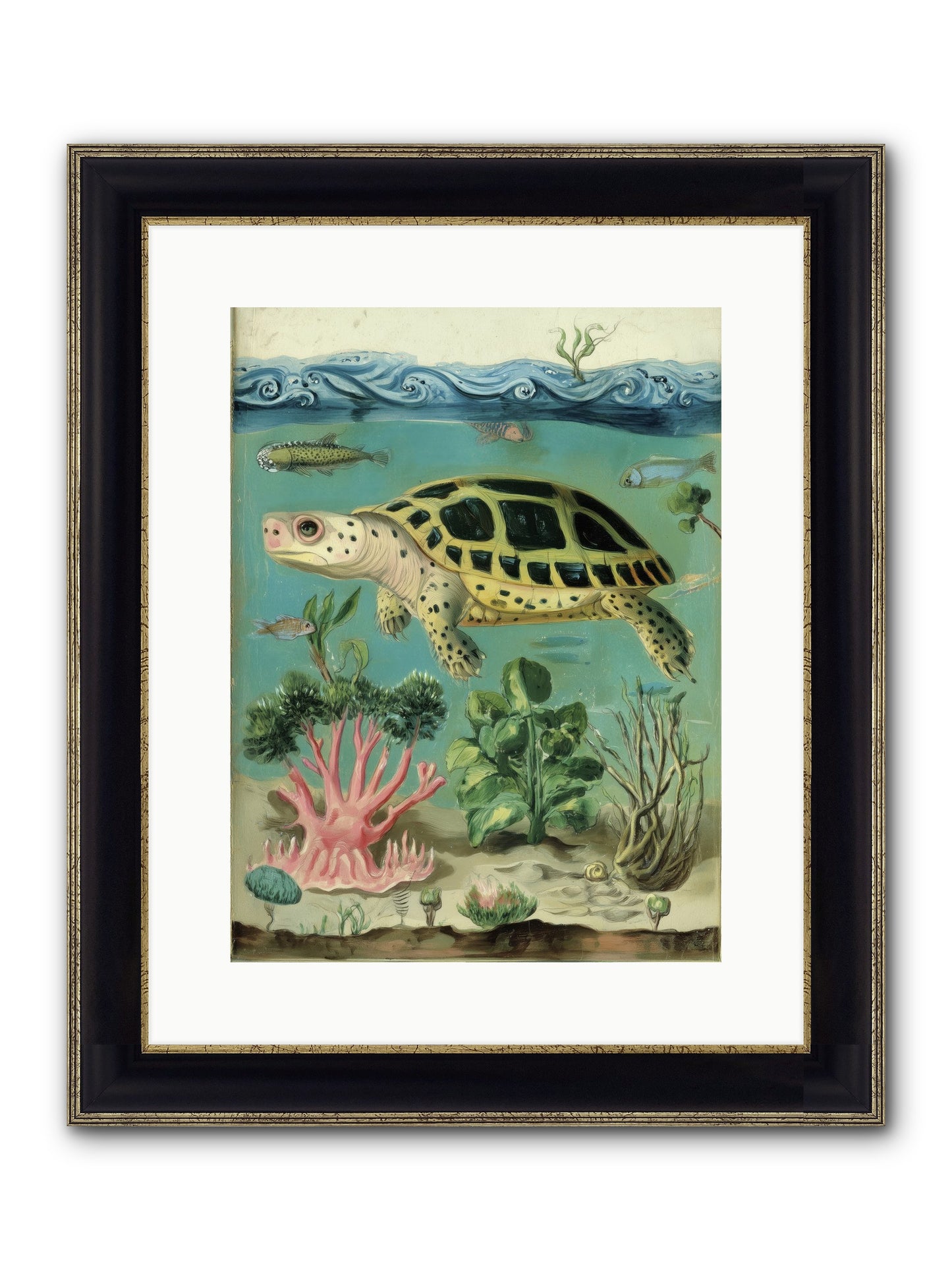 Weightless Poetry Framed Print - Black & Gold 12x16