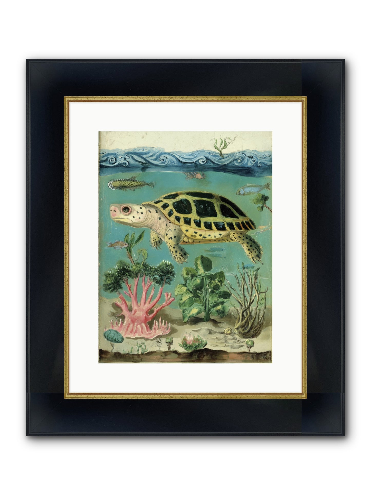 Weightless Poetry Framed Print - Wide Black w/Gold 12x16