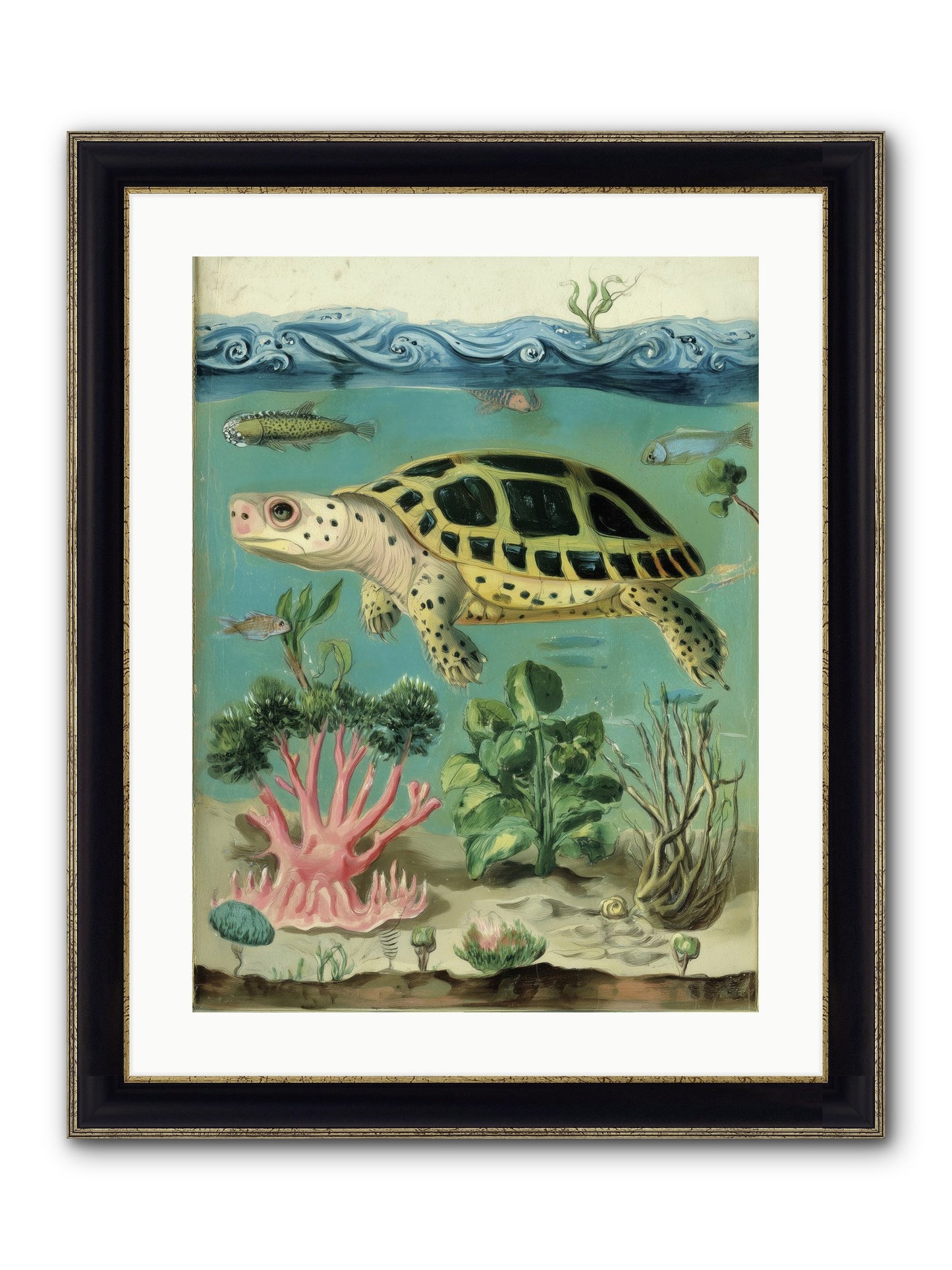 Weightless Poetry Framed Print - Black & Gold 18x24