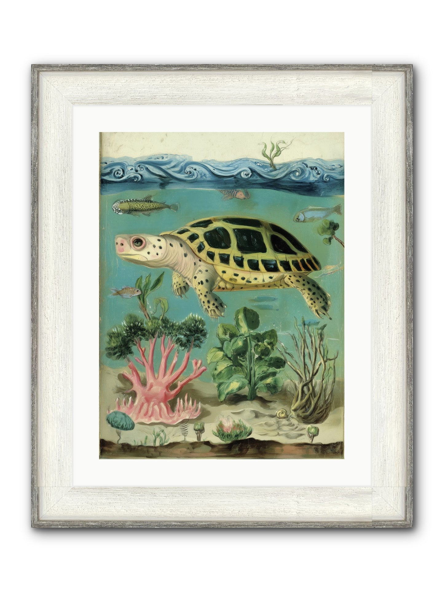 Weightless Poetry Framed Print - Driftwood White 18x24