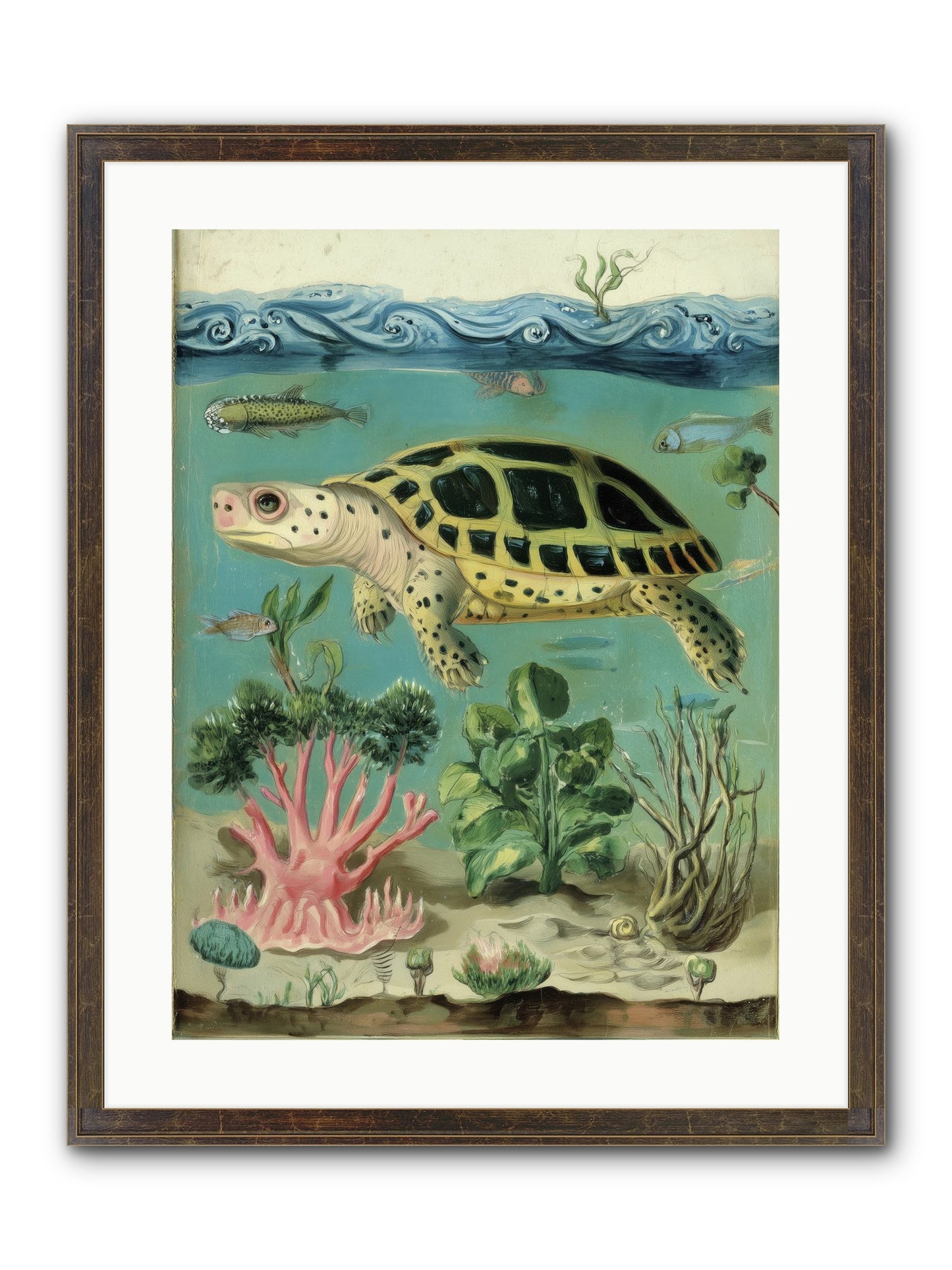 Weightless Poetry Framed Print - Slimwoods Black/Gold 18x24
