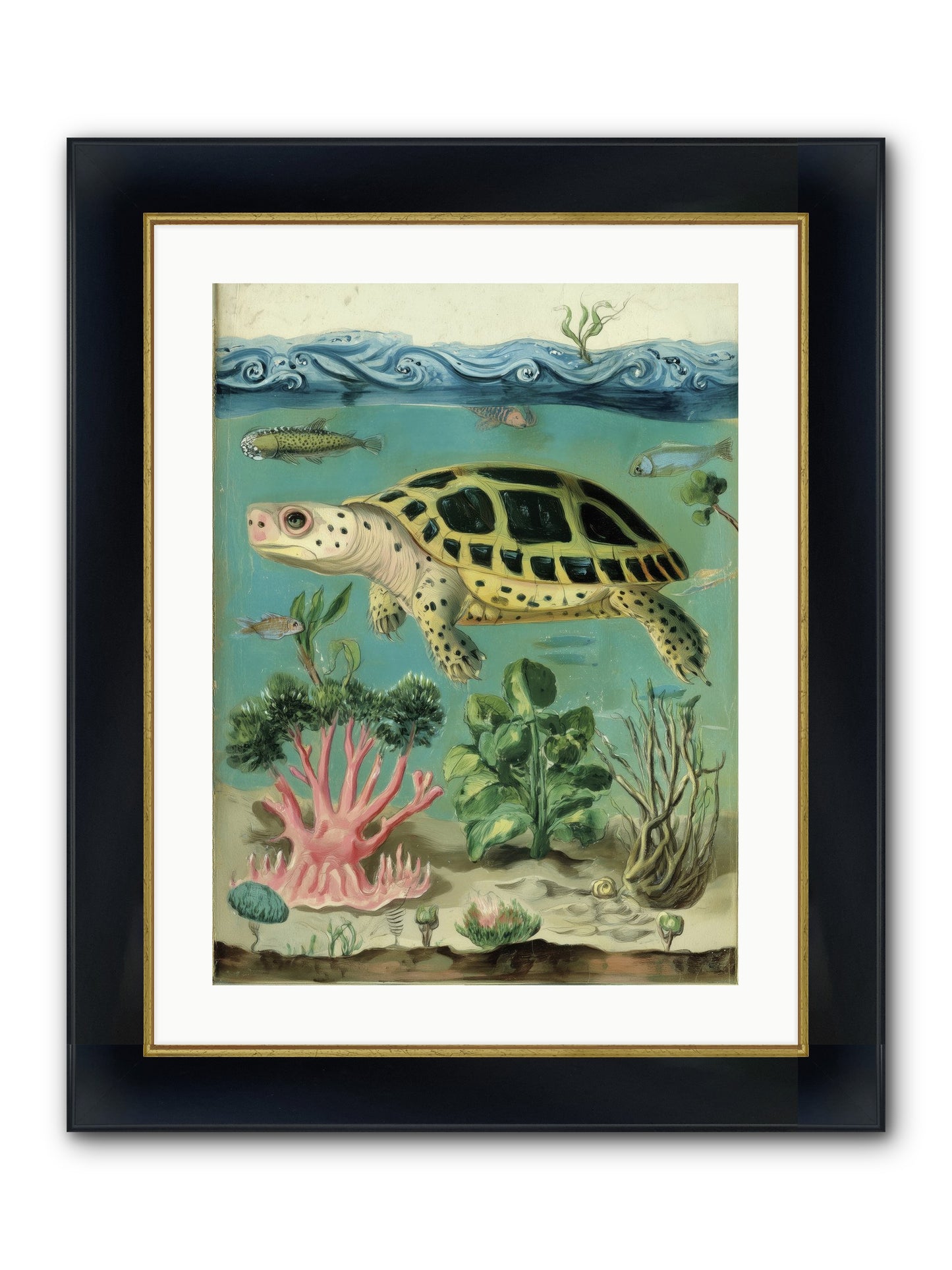 Weightless Poetry Framed Print - Wide Black w/Gold 18x24