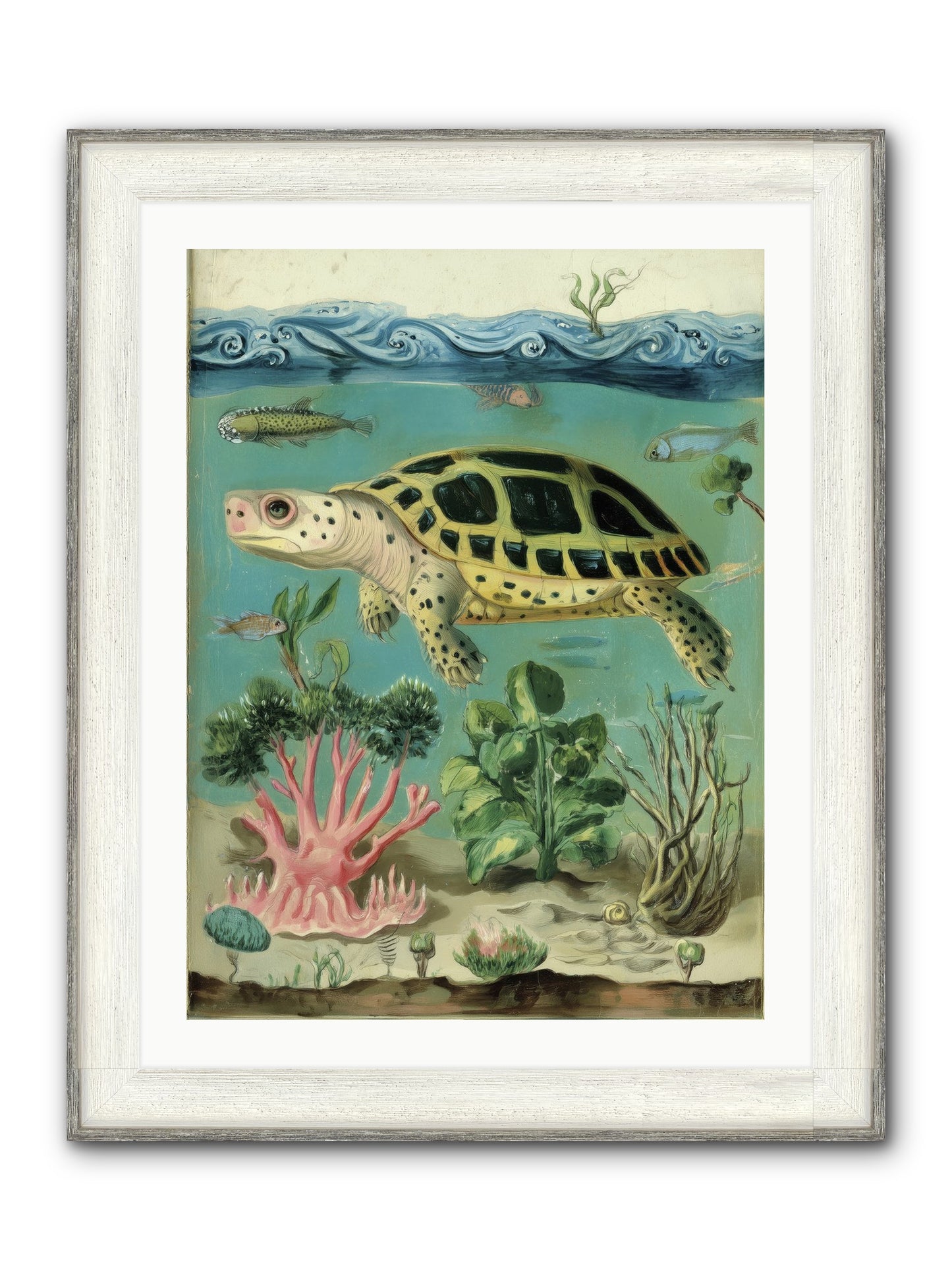 Weightless Poetry Framed Print - Driftwood White 24x32