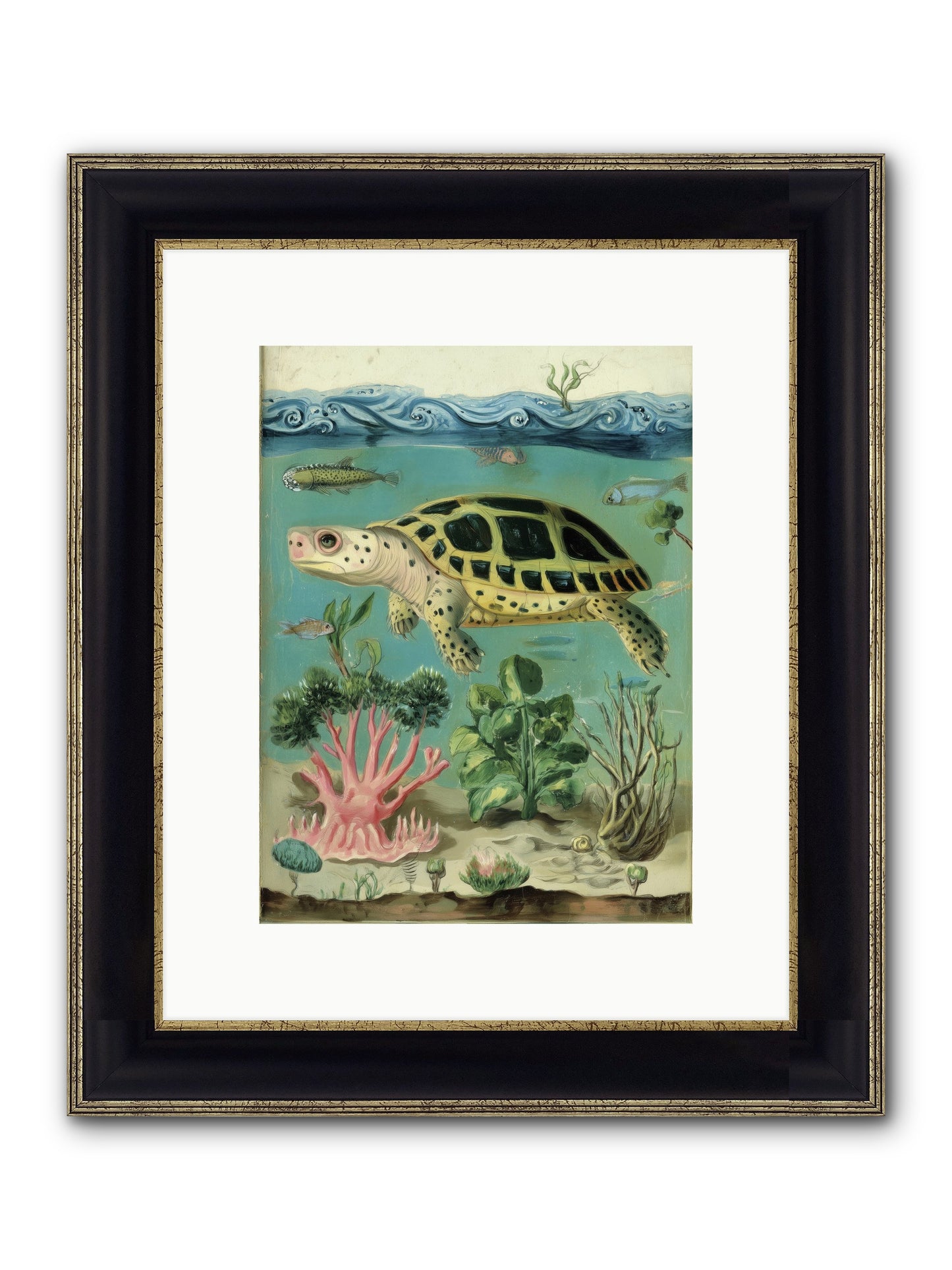 Weightless Poetry Framed Print - Black & Gold 9x12