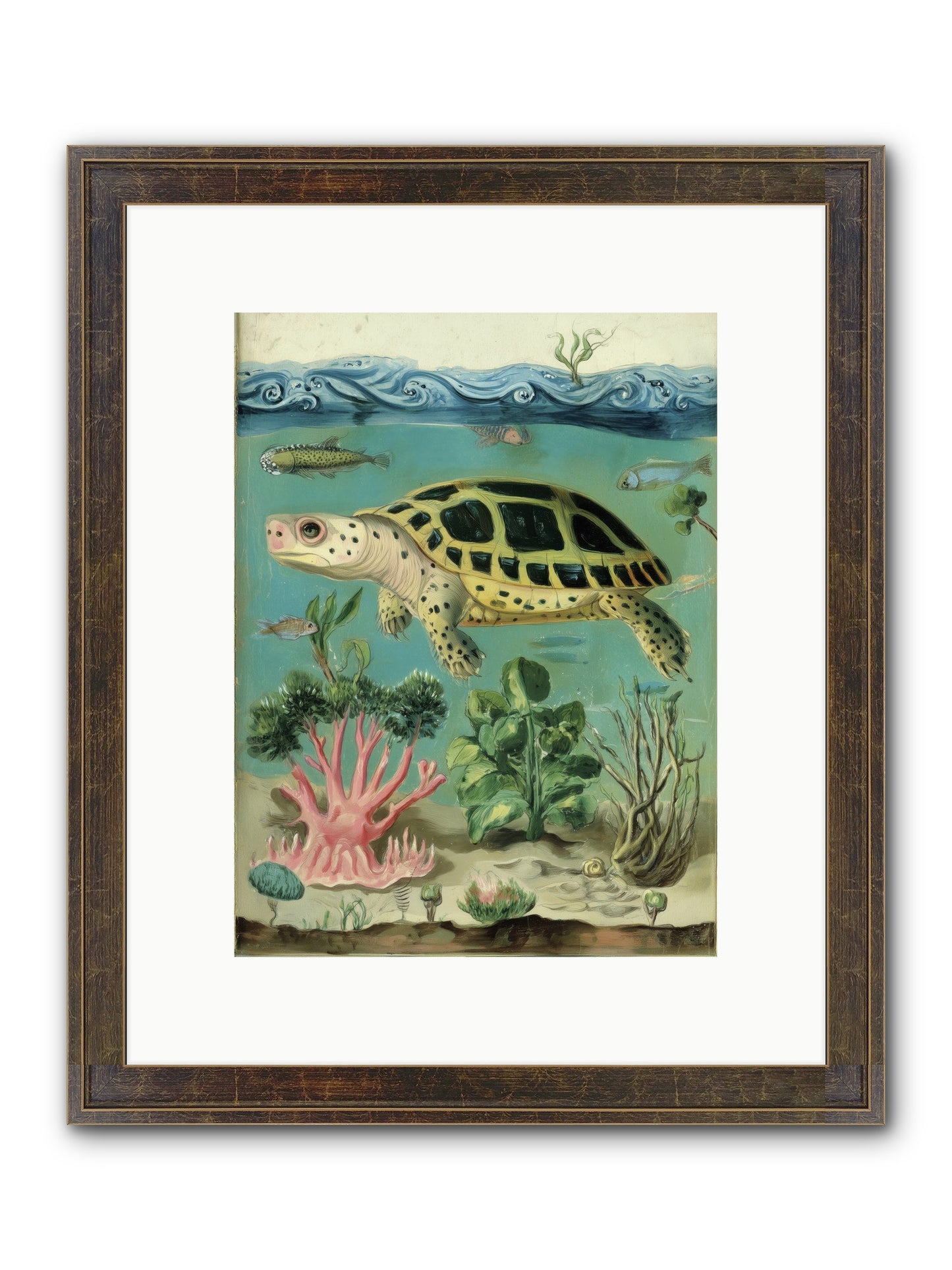 Weightless Poetry Framed Print - Slimwoods Black/Gold 9x12