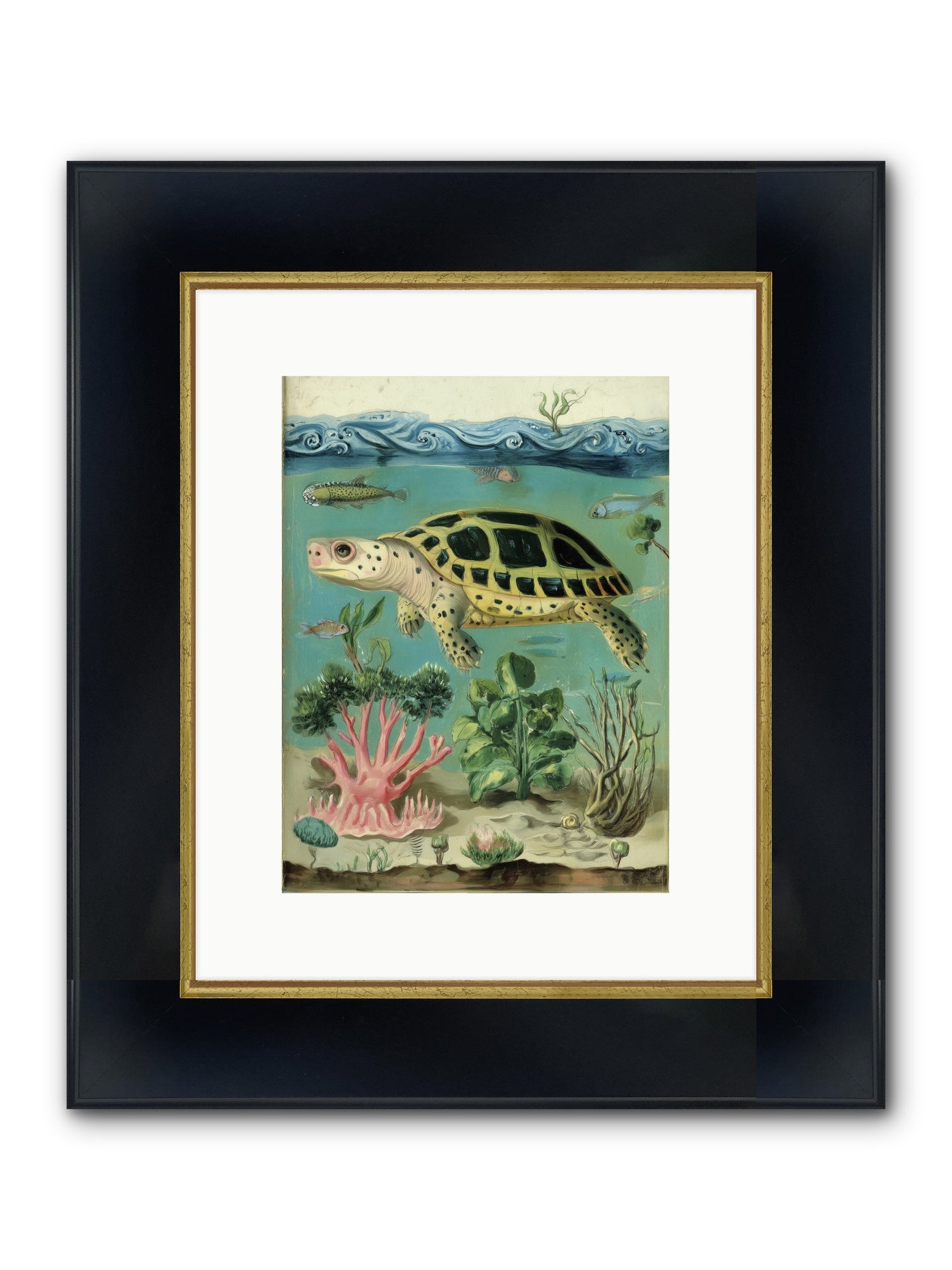 Weightless Poetry Framed Print - Wide Black w/Gold 9x12