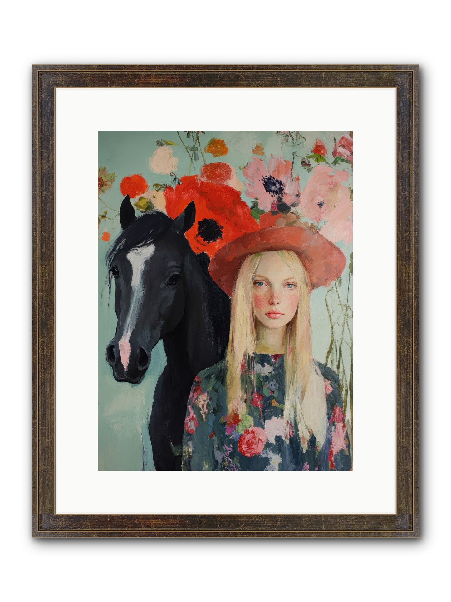 Western Muse Framed Print - Slimwoods Black/Gold 12x16