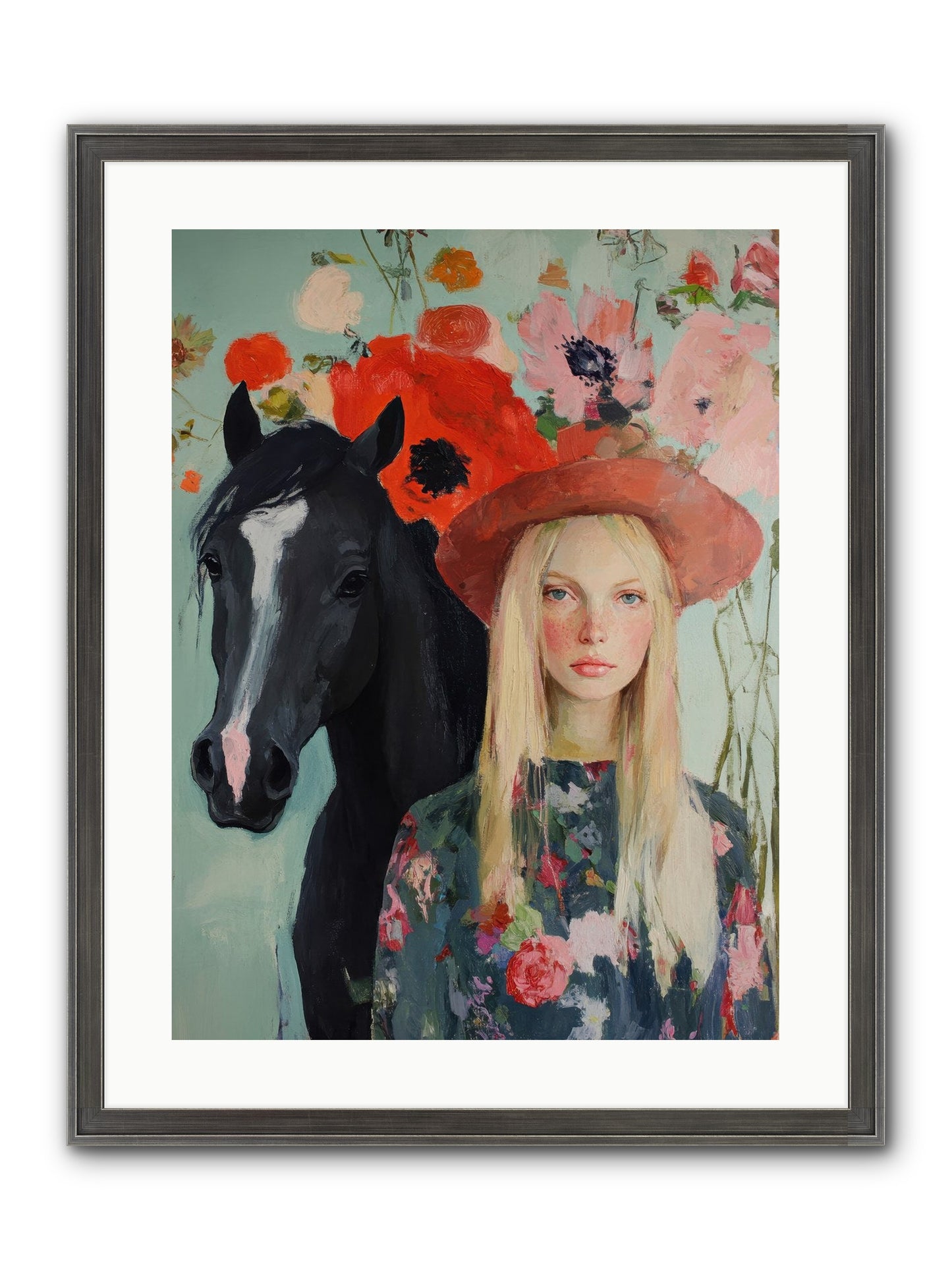 Western Muse Framed Print - Slimwoods Black/Silver 18x24