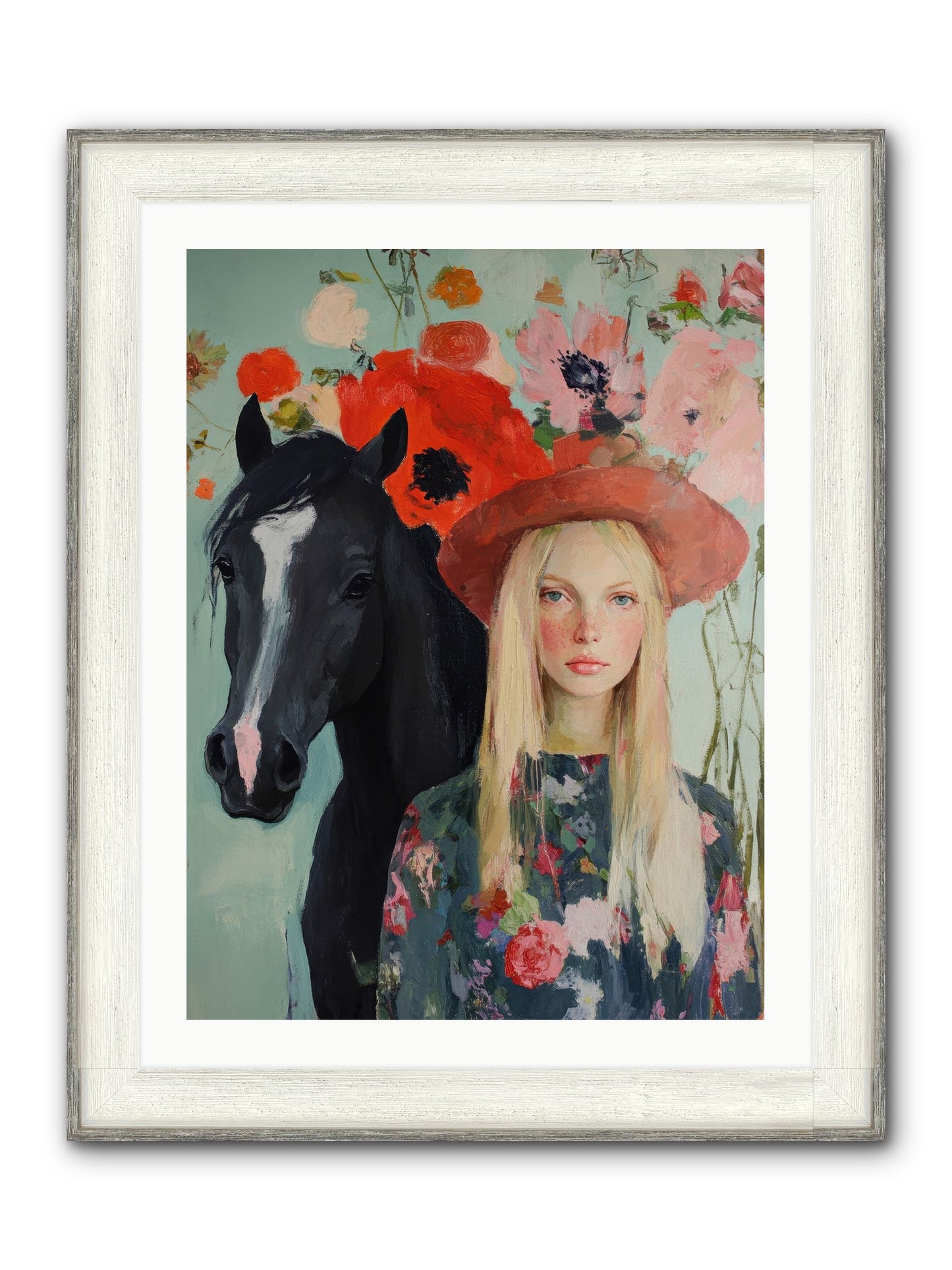 Western Muse Framed Print - Driftwood White 24x32
