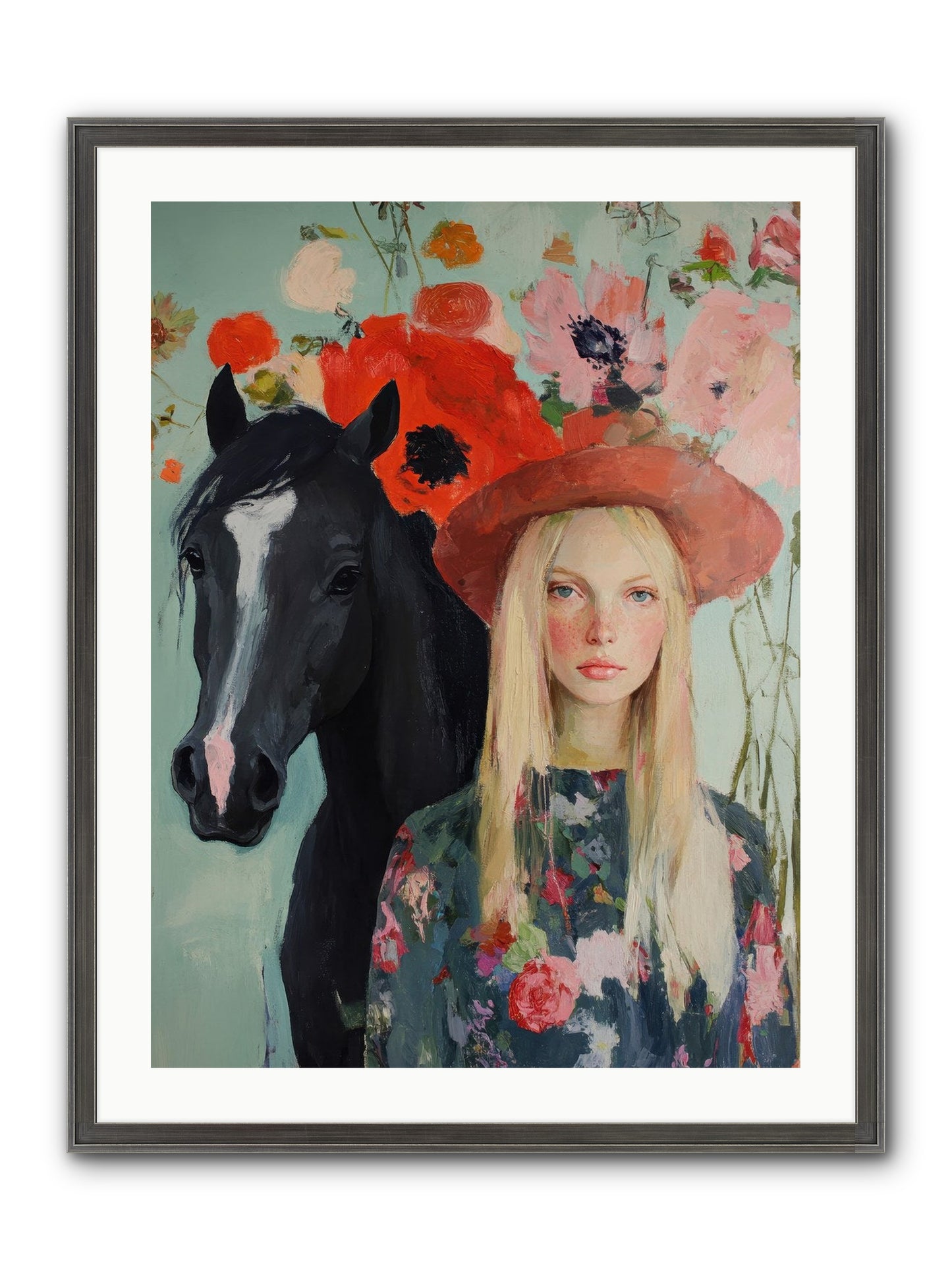 Western Muse Framed Print - Slimwoods Black/Silver 24x32
