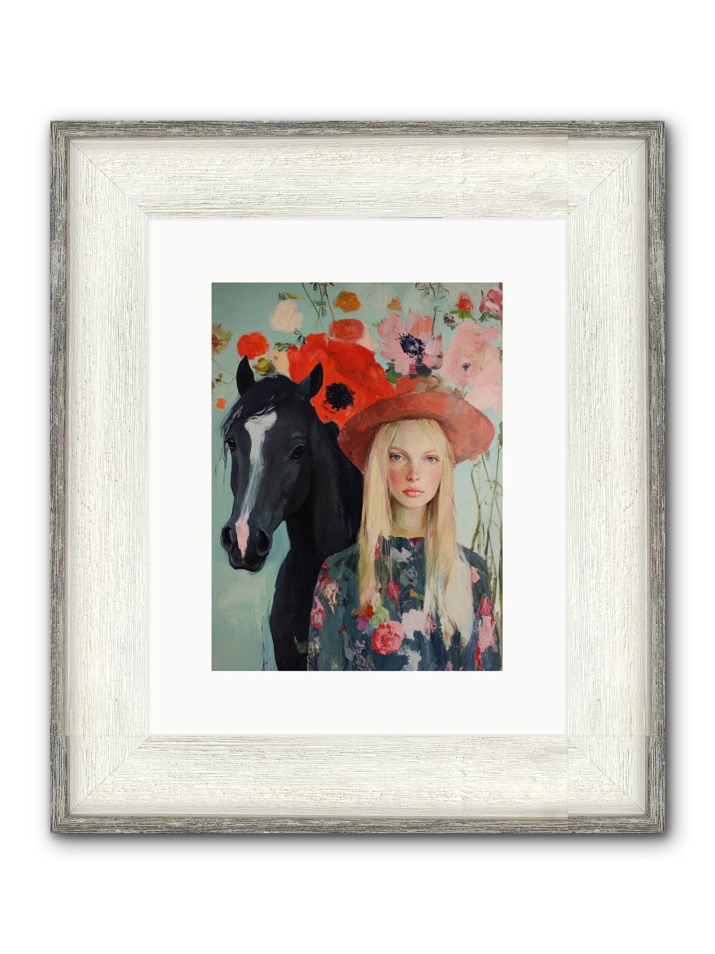 Western Muse Framed Print - Driftwood White 9x12