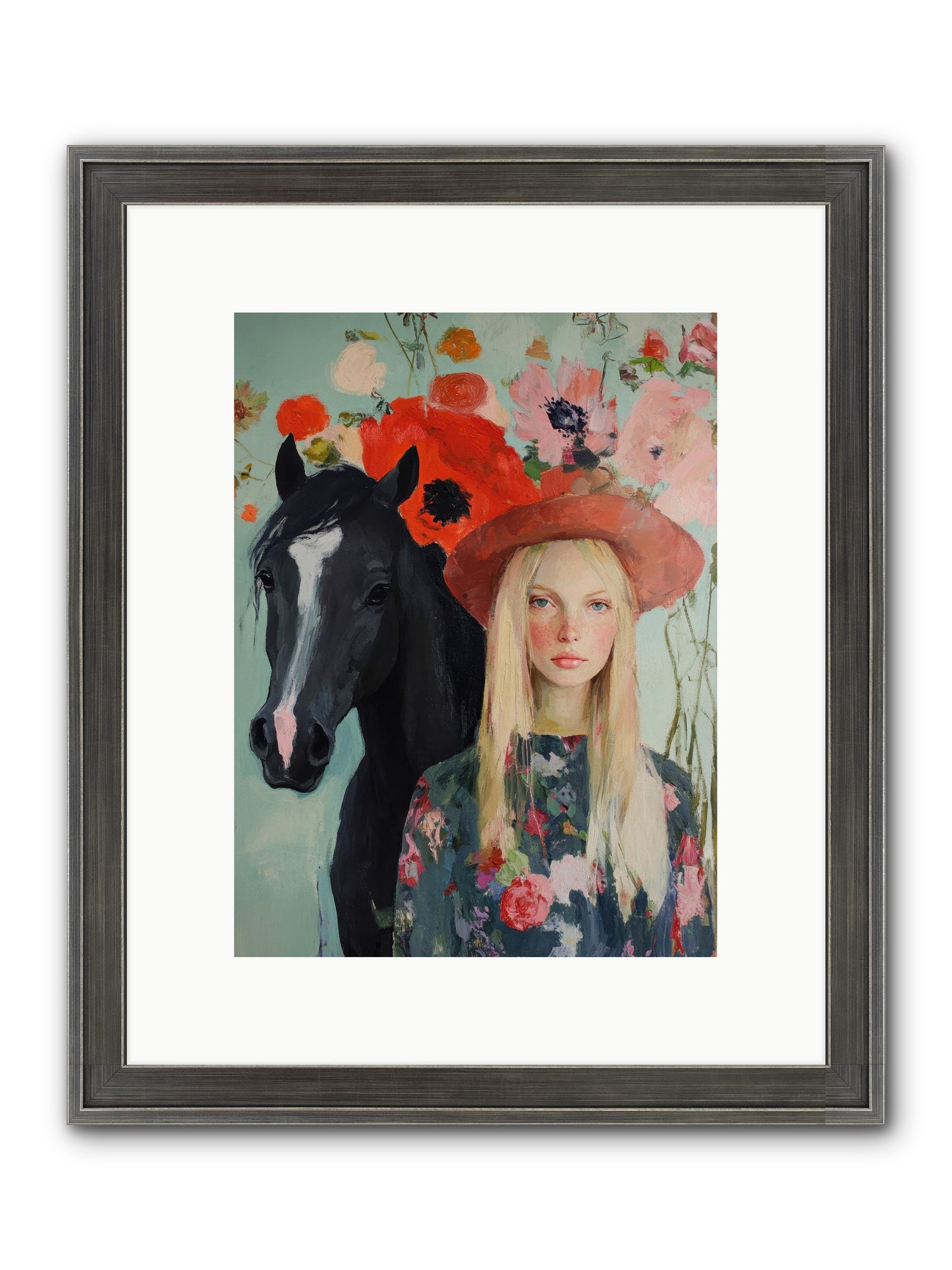 Western Muse Framed Print - Slimwoods Black/Silver 9x12