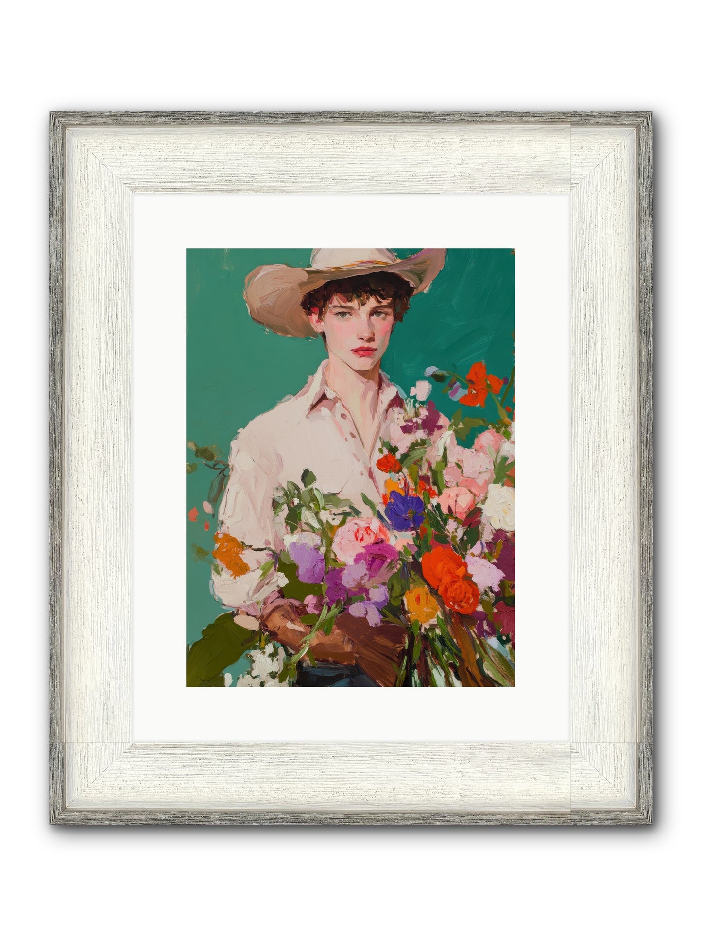 Western Oracle Framed Print - Driftwood White 12x16