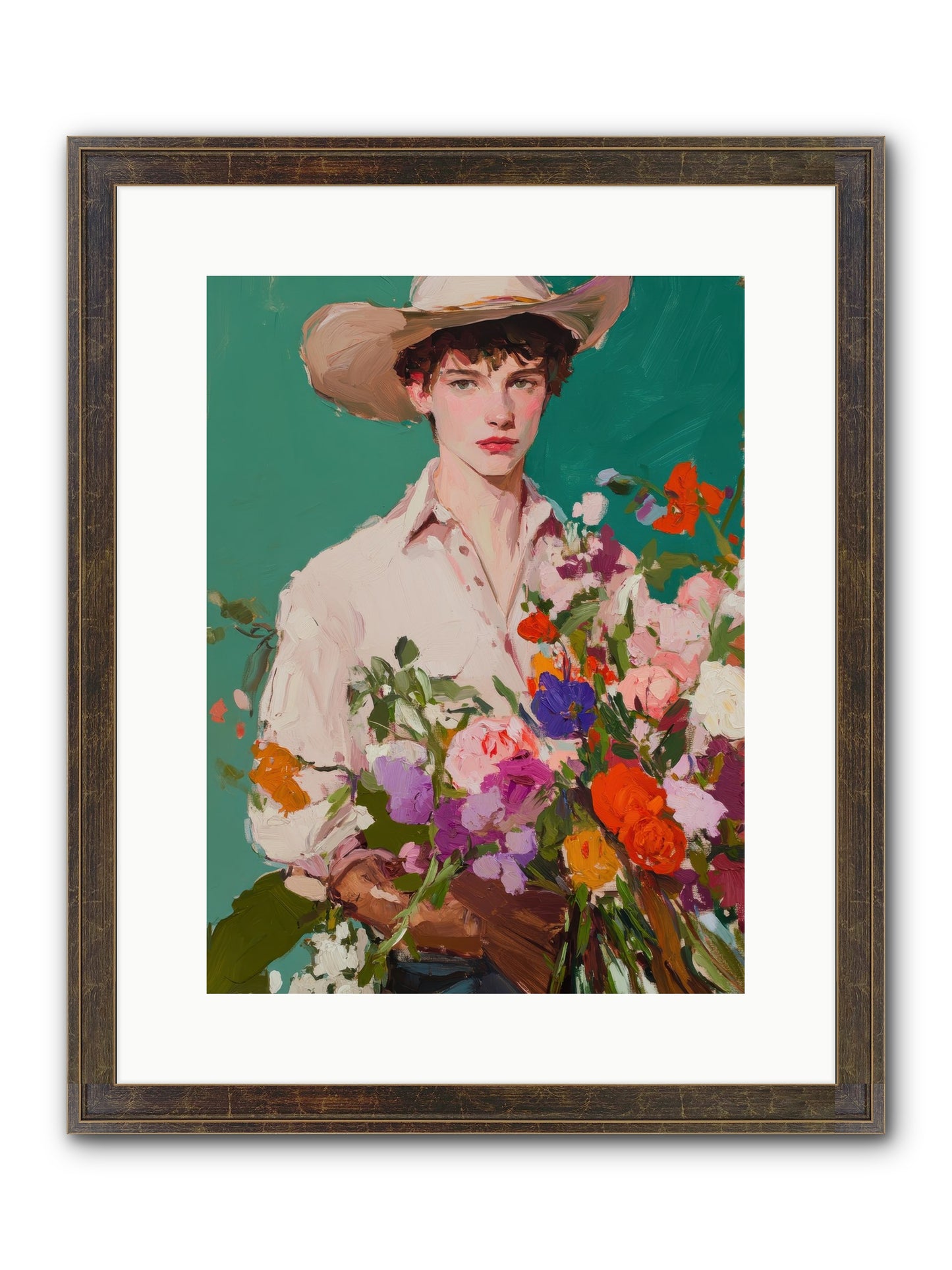 Western Oracle Framed Print - Slimwoods Black/Gold 12x16