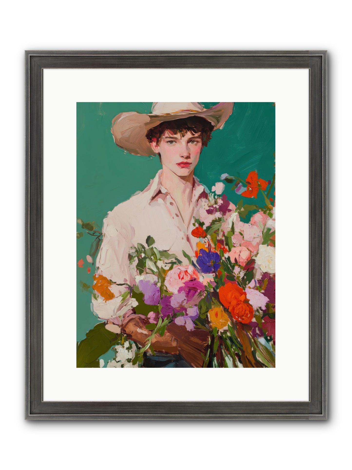 Western Oracle Framed Print - Slimwoods Black/Silver 12x16
