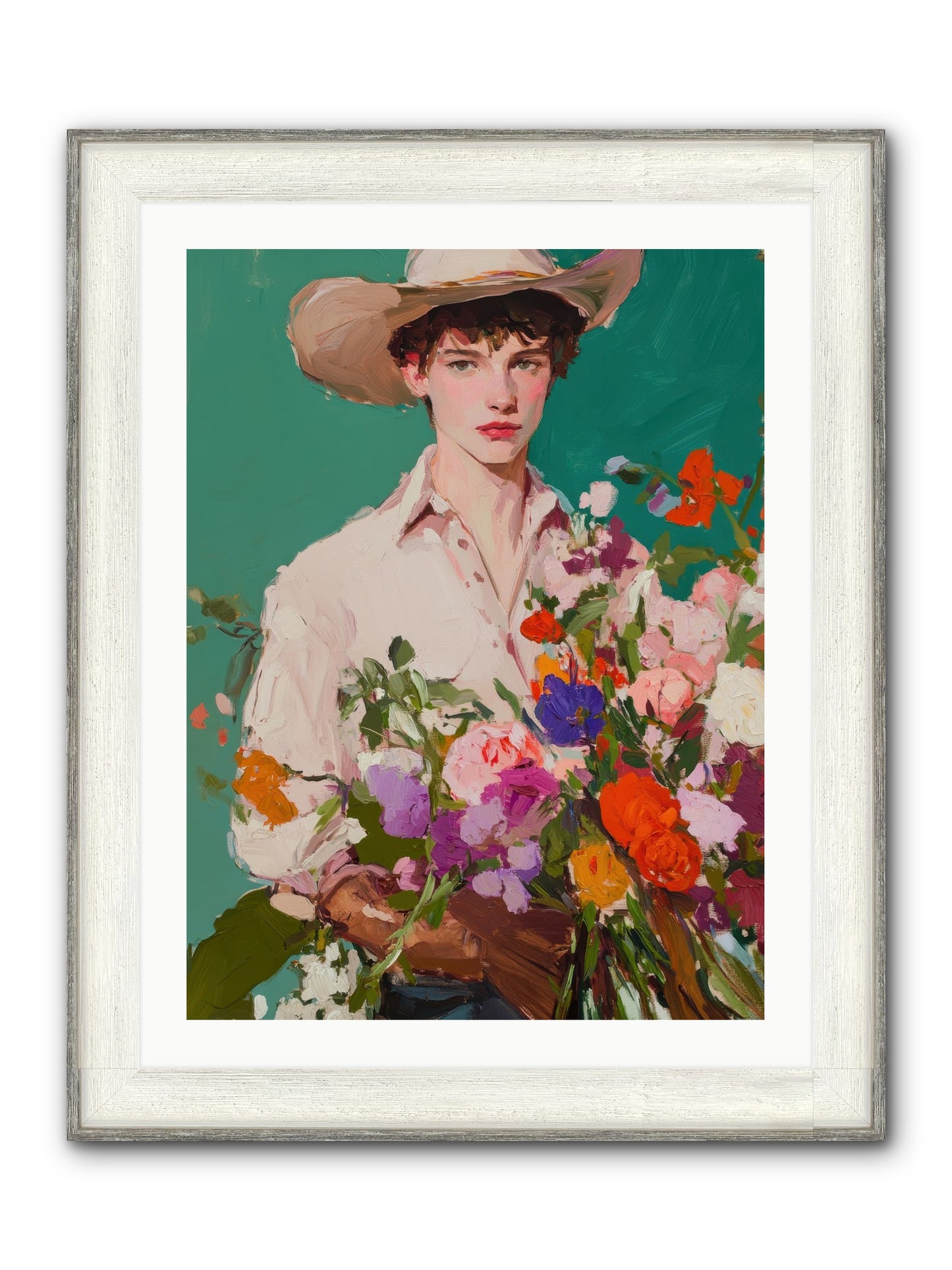 Western Oracle Framed Print - Driftwood White 24x32