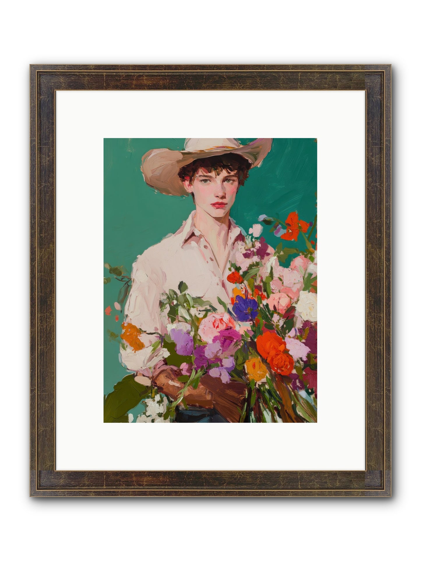 Western Oracle Framed Print - Slimwoods Black/Gold 9x12