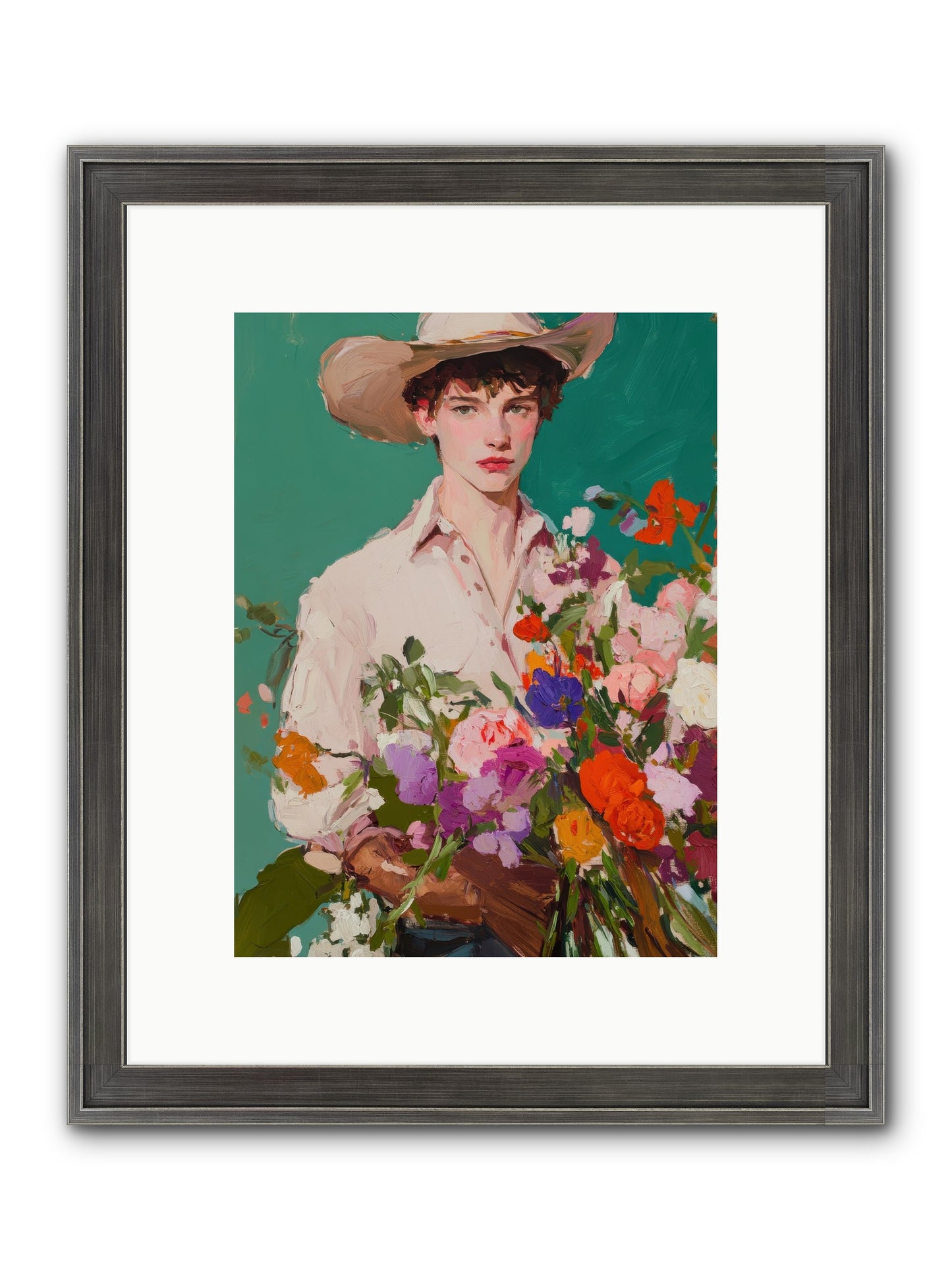 Western Oracle Framed Print - Slimwoods Black/Silver 9x12