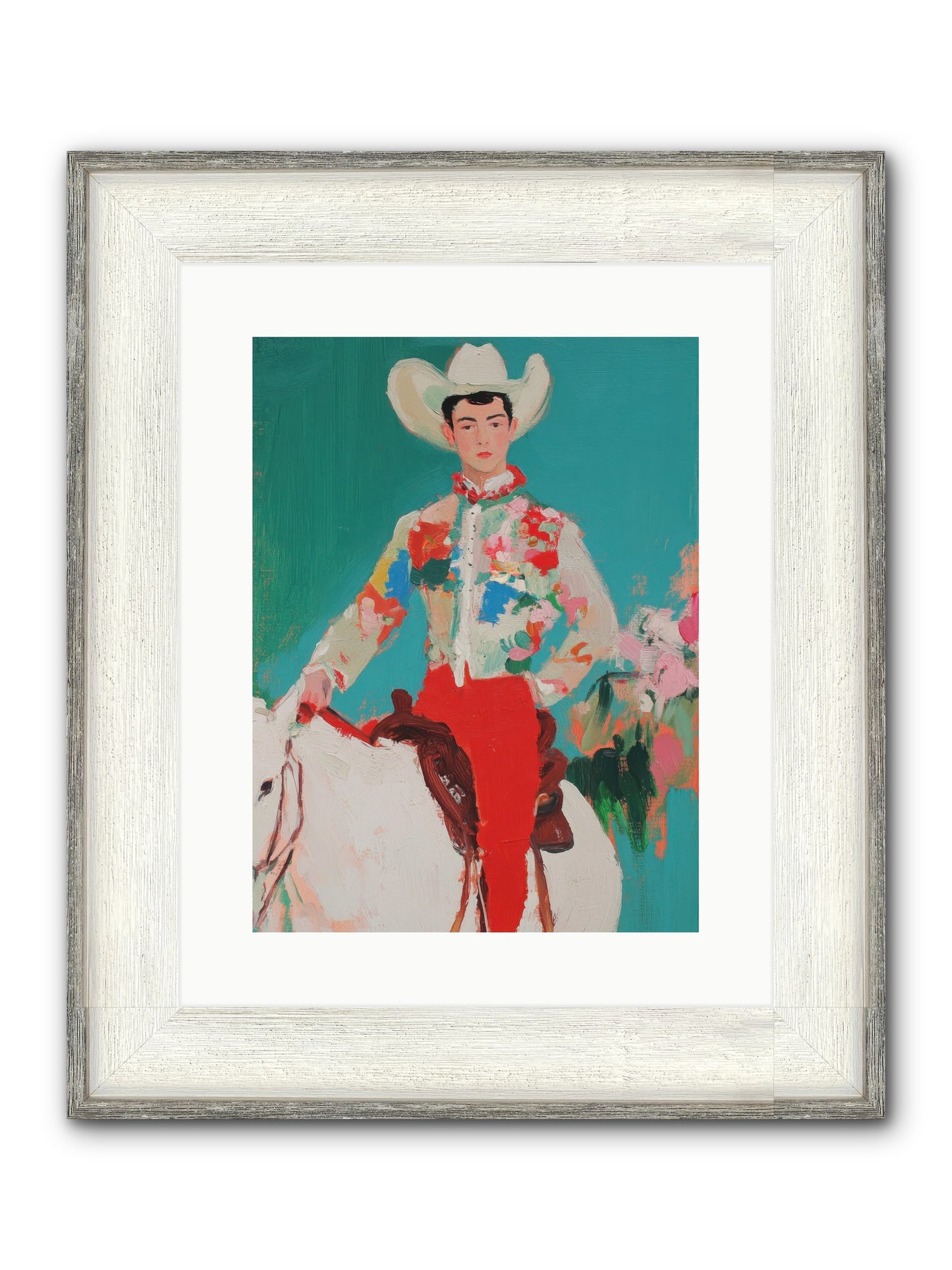 Westward Wanderer Framed Print - Driftwood White 12x16