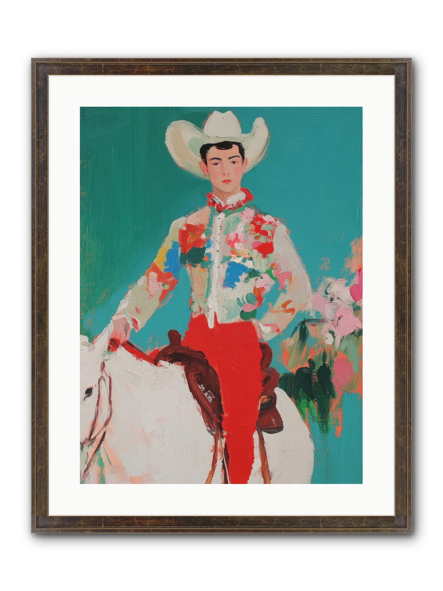Westward Wanderer Framed Print - Slimwoods Black/Gold 18x24