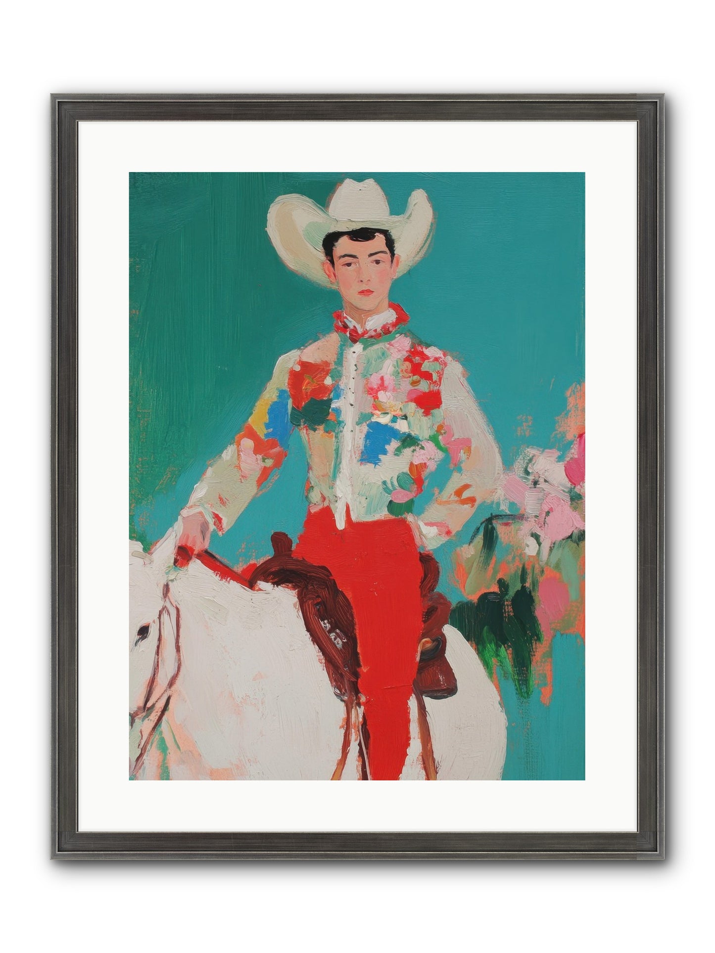 Westward Wanderer Framed Print - Slimwoods Black/Silver 18x24