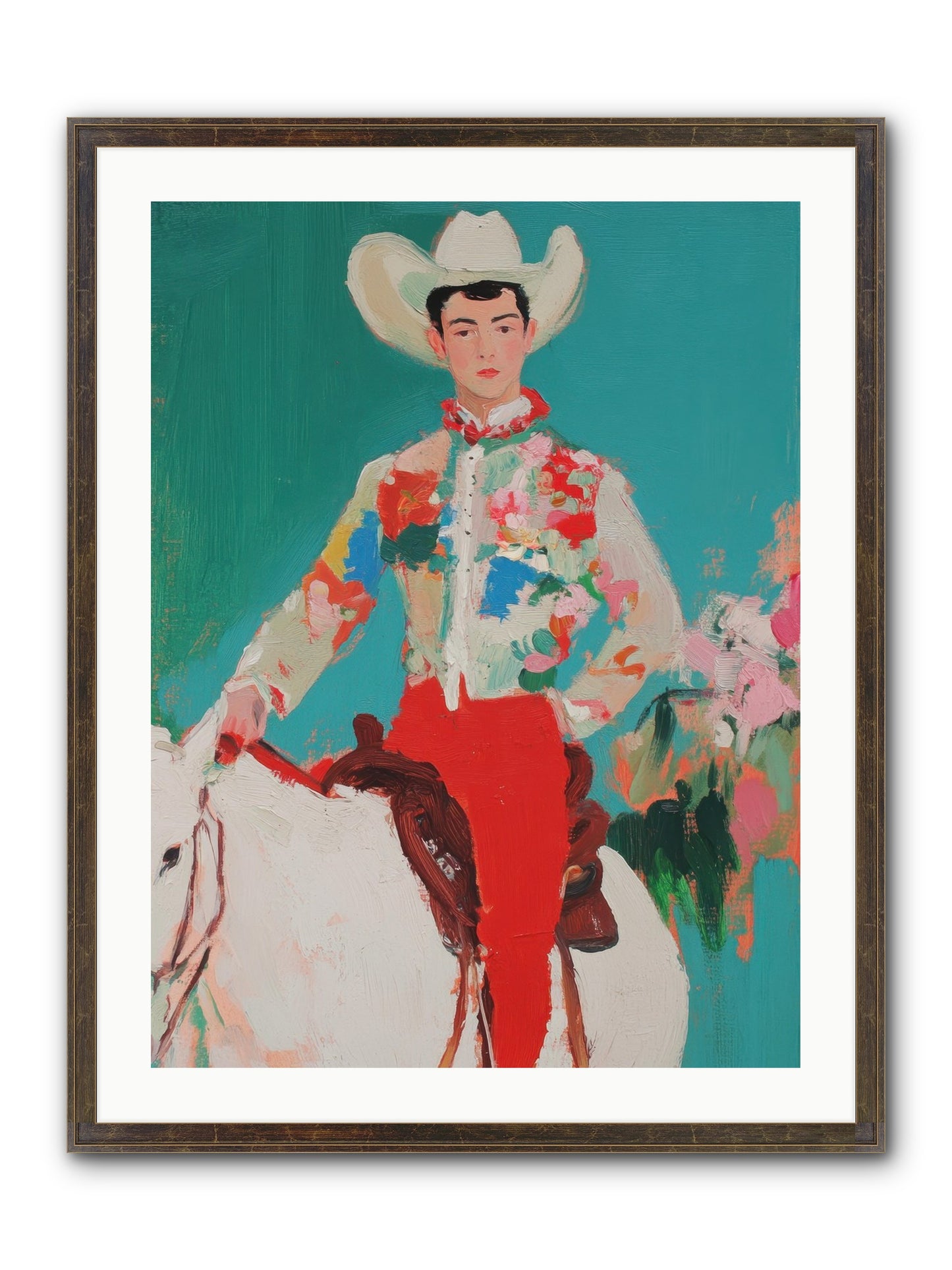 Westward Wanderer Framed Print - Slimwoods Black/Gold 24x32