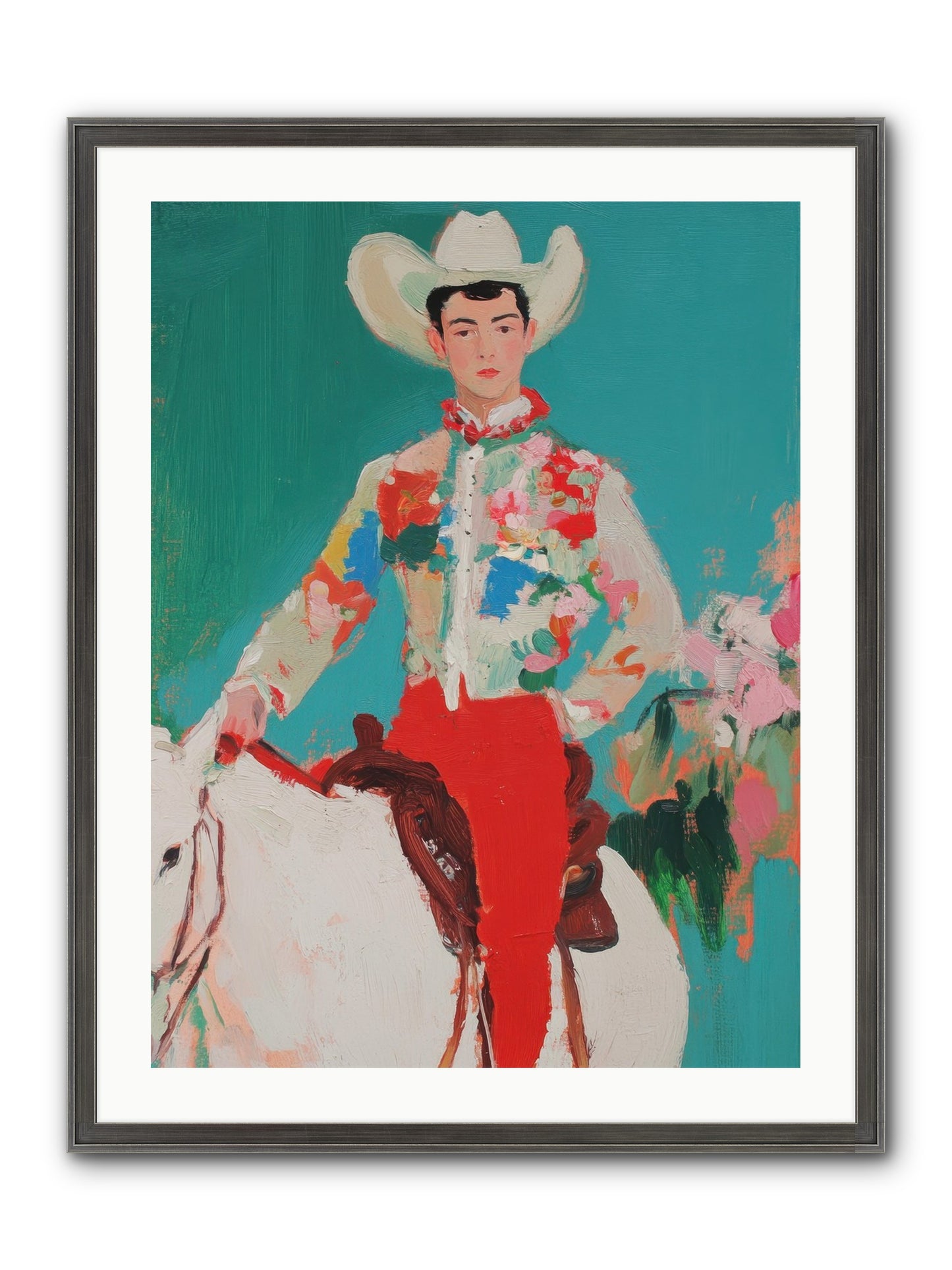 Westward Wanderer Framed Print - Slimwoods Black/Silver 24x32