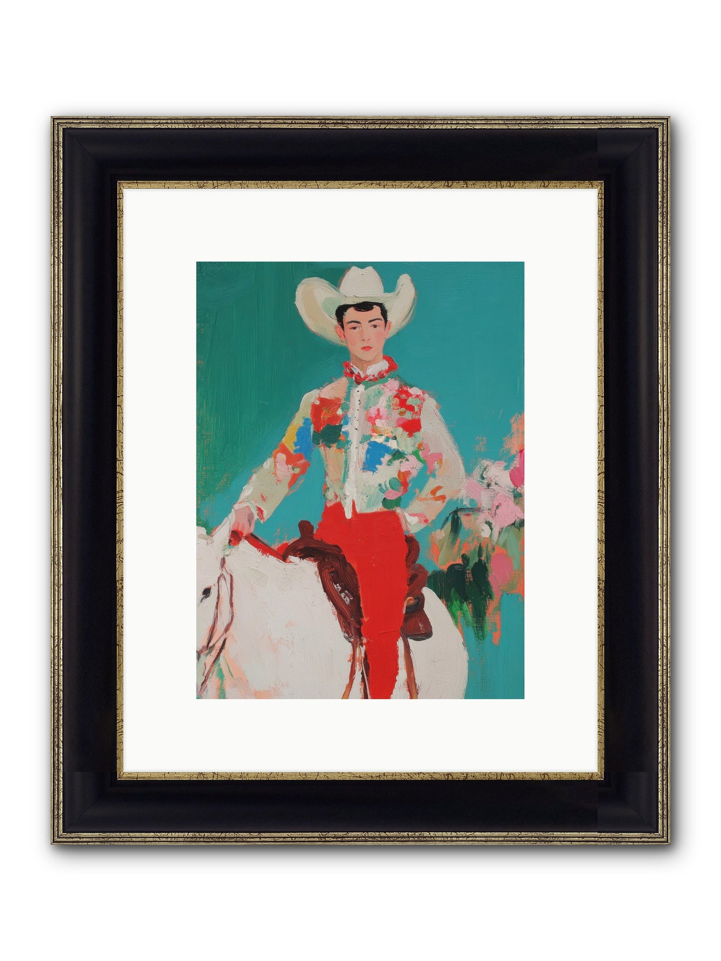 Westward Wanderer Framed Print - Black & Gold 9x12