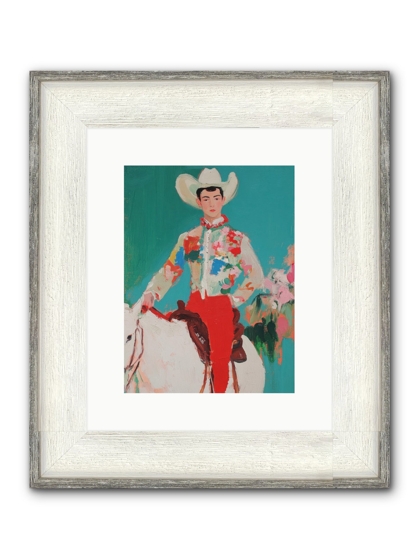 Westward Wanderer Framed Print - Driftwood White 9x12