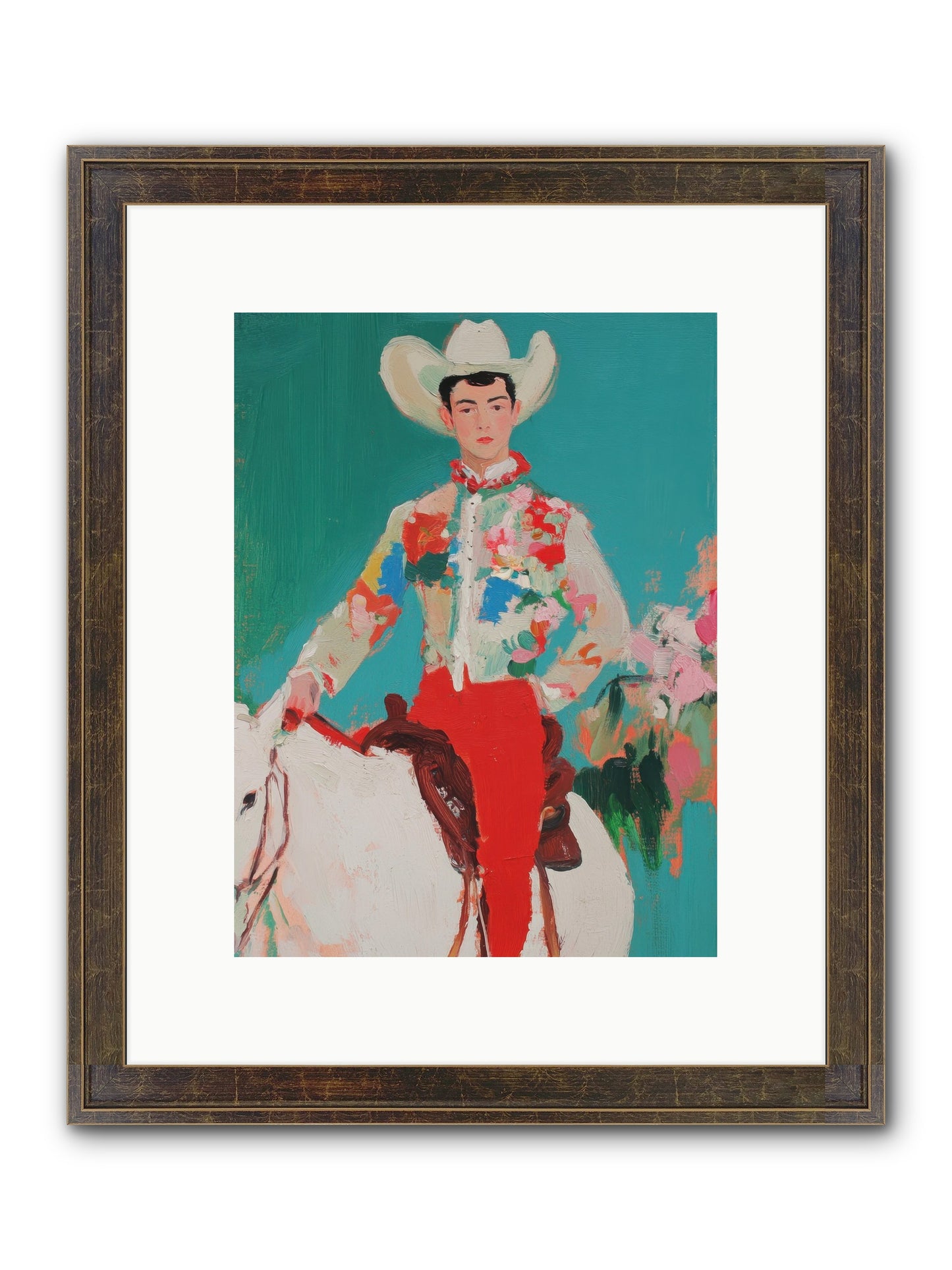 Westward Wanderer Framed Print - Slimwoods Black/Gold 9x12