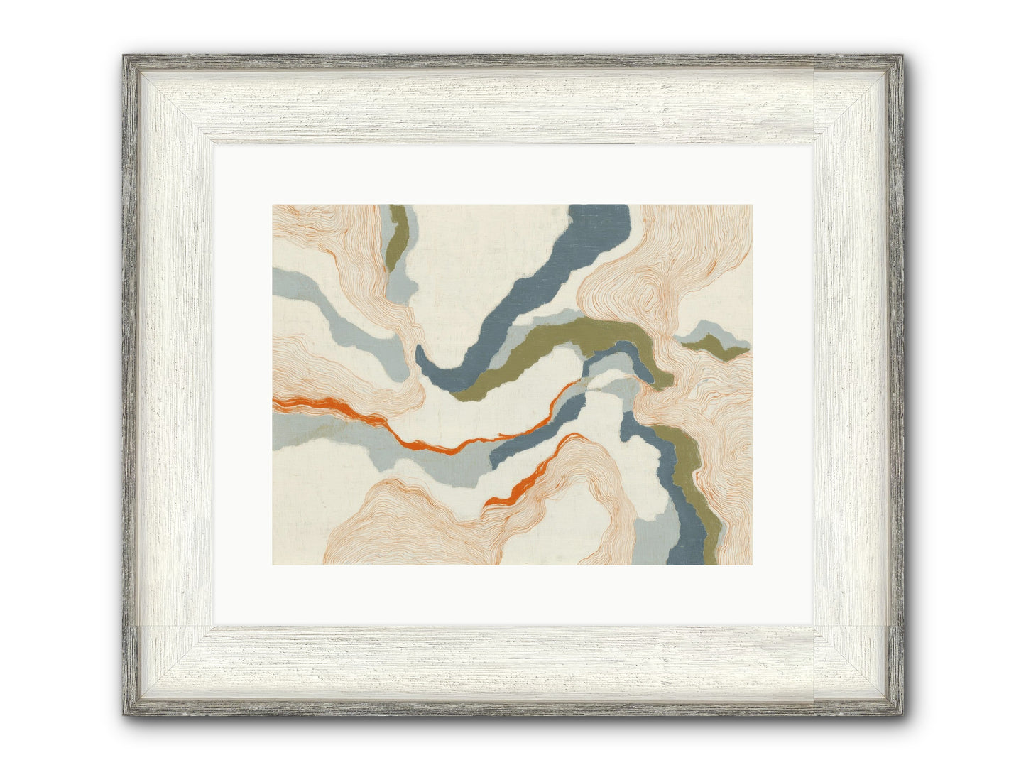 Whalebone Drift Framed Print - Driftwood White 16x12