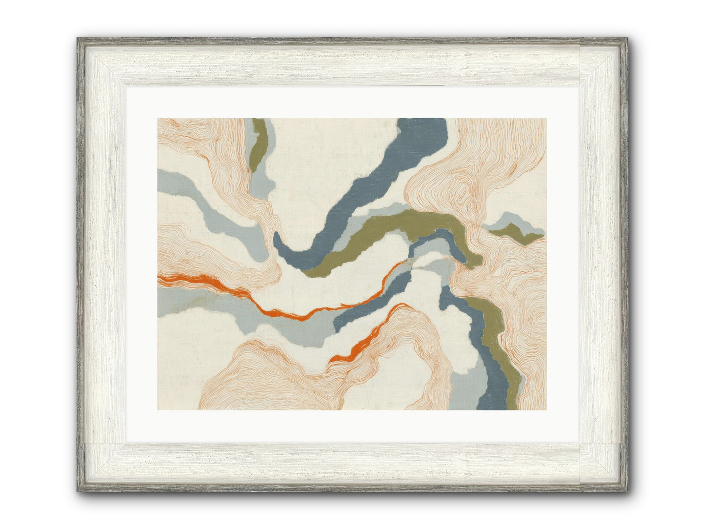 Whalebone Drift Framed Print - Driftwood White 24x18