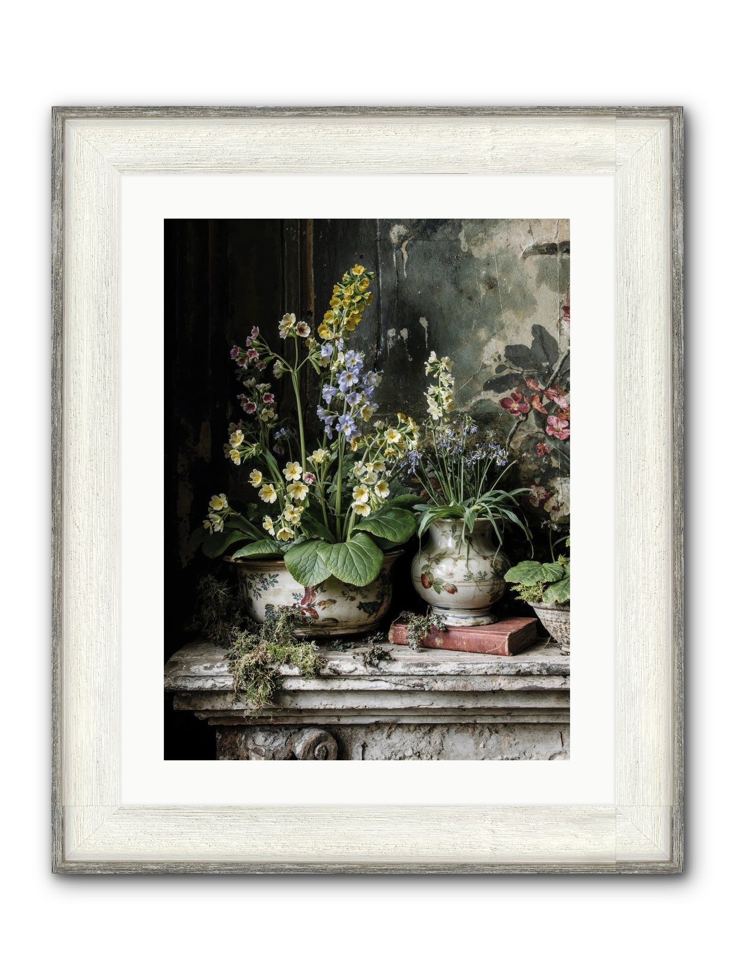 What Dreams Invented Framed Print - Driftwood White 18x24