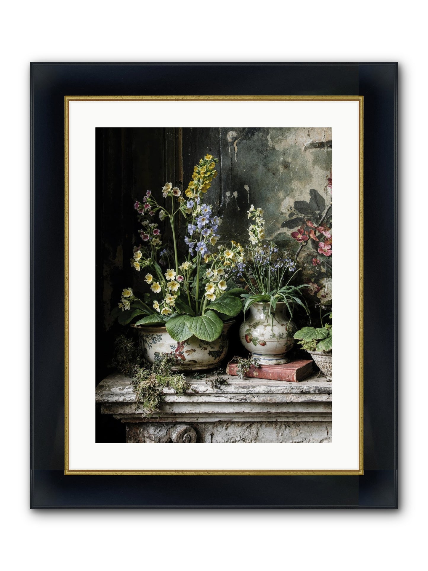 What Dreams Invented Framed Print - Wide Black w/Gold 18x24