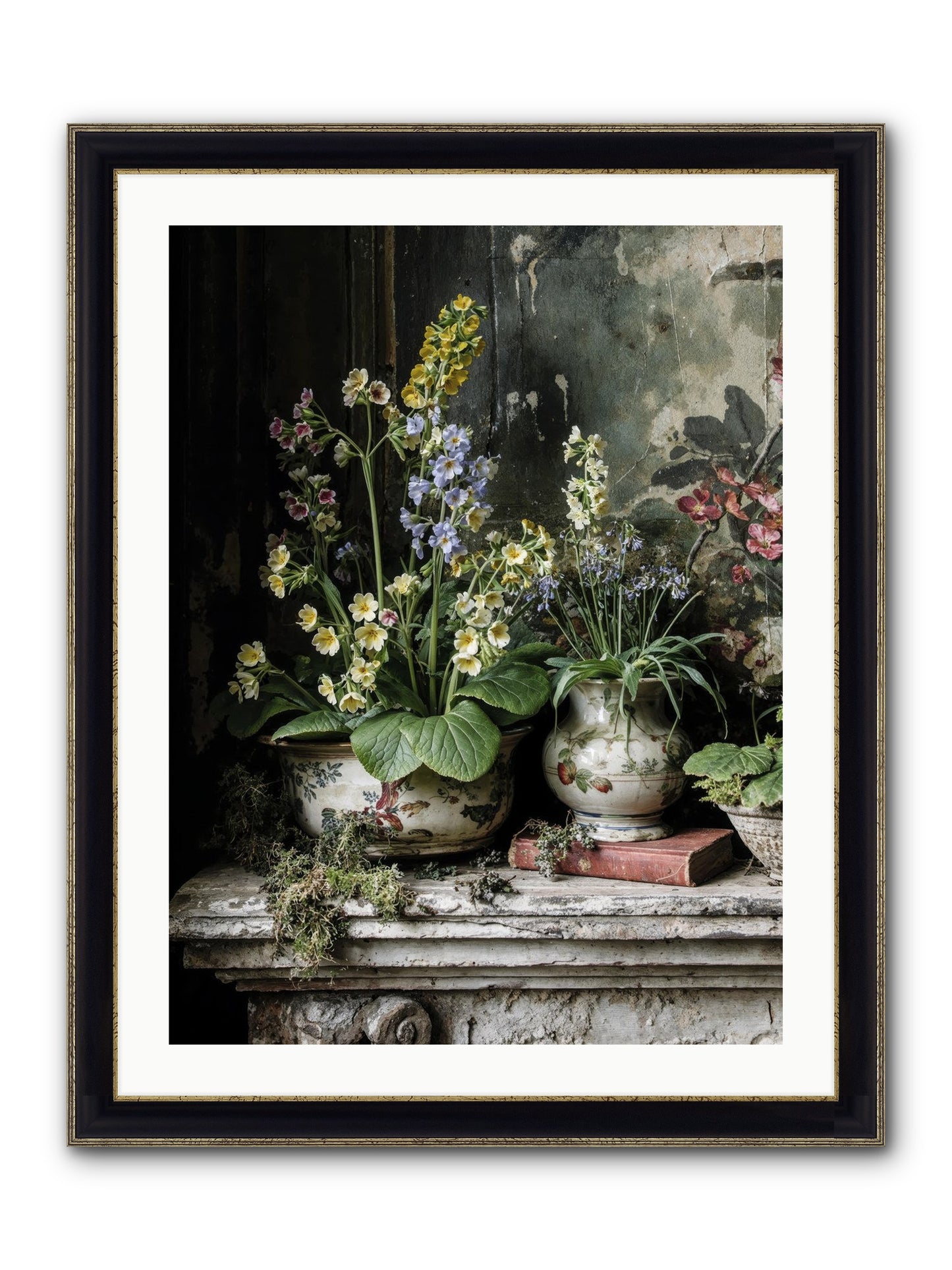 What Dreams Invented Framed Print - Black & Gold 24x32