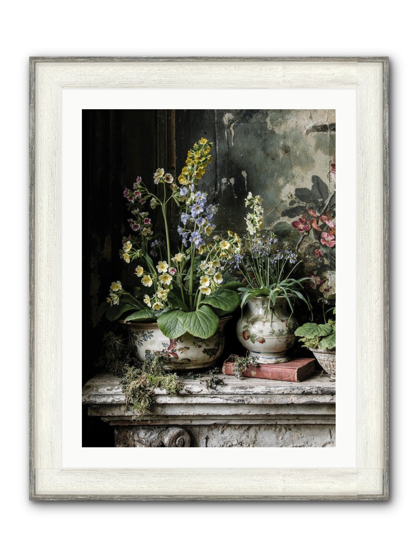 What Dreams Invented Framed Print - Driftwood White 24x32