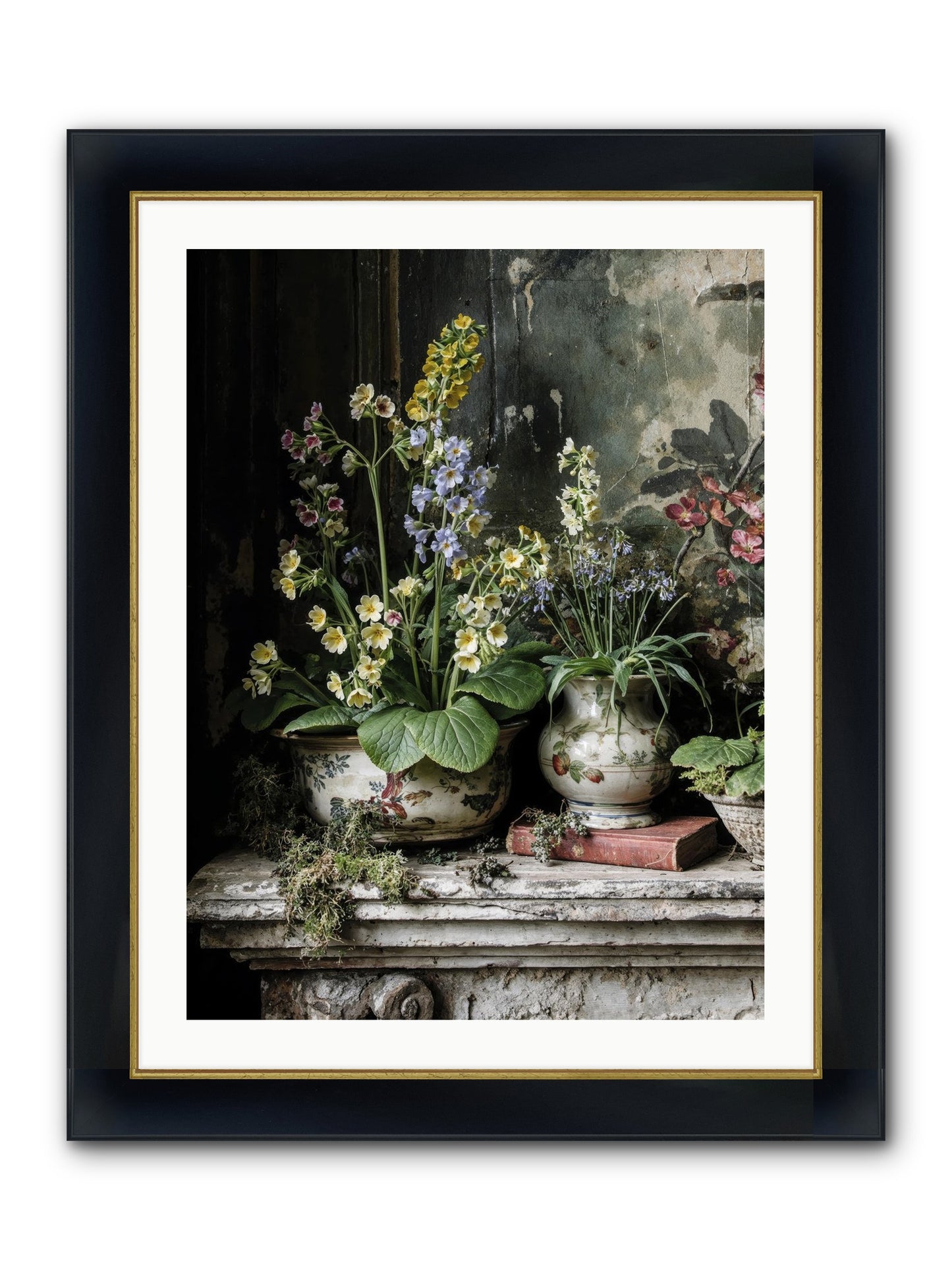 What Dreams Invented Framed Print - Wide Black w/Gold 24x32