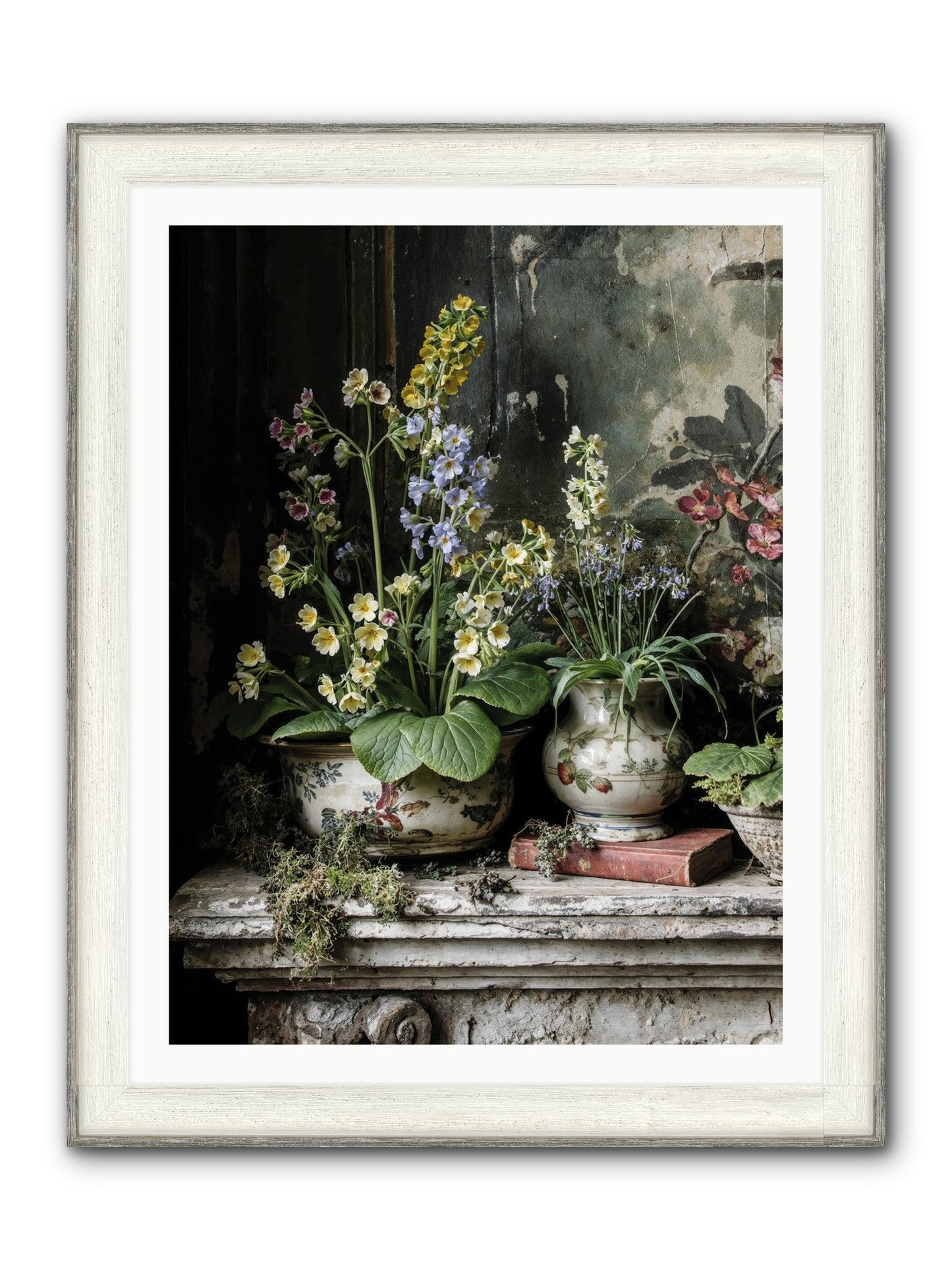 What Dreams Invented Framed Print - Driftwood White 30x40