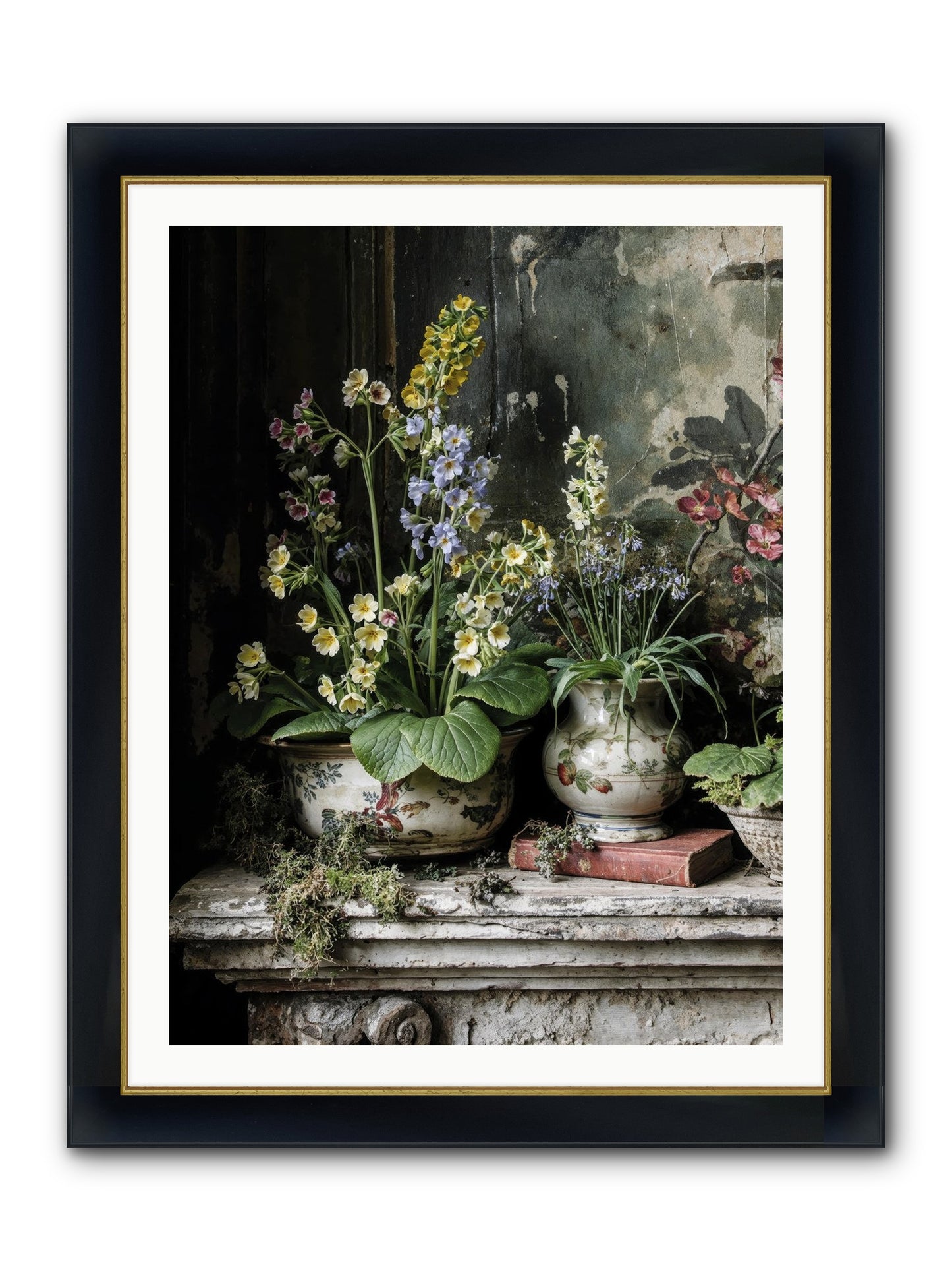 What Dreams Invented Framed Print - Wide Black w/Gold 30x40