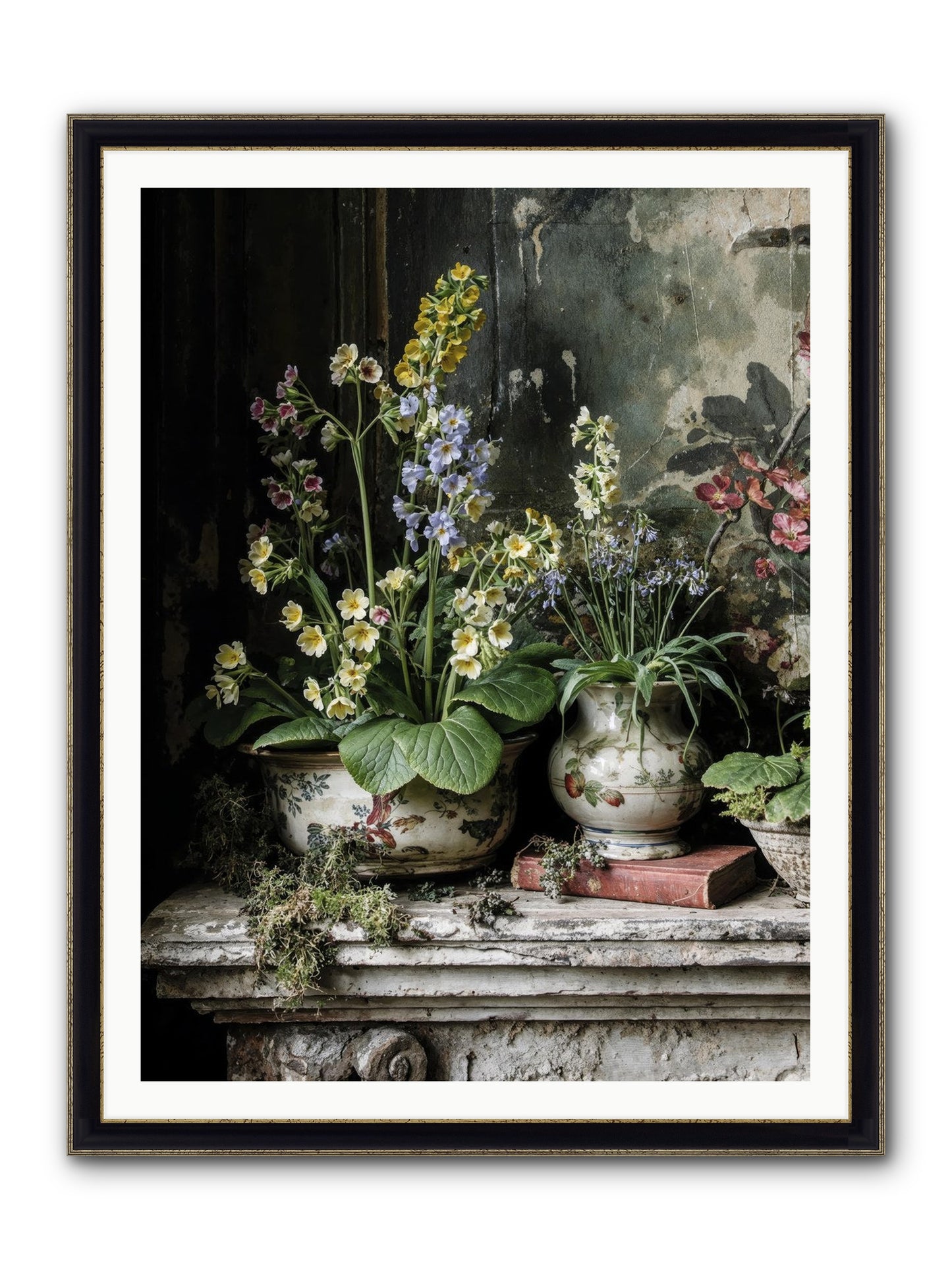 What Dreams Invented Framed Print - Black & Gold 36x48