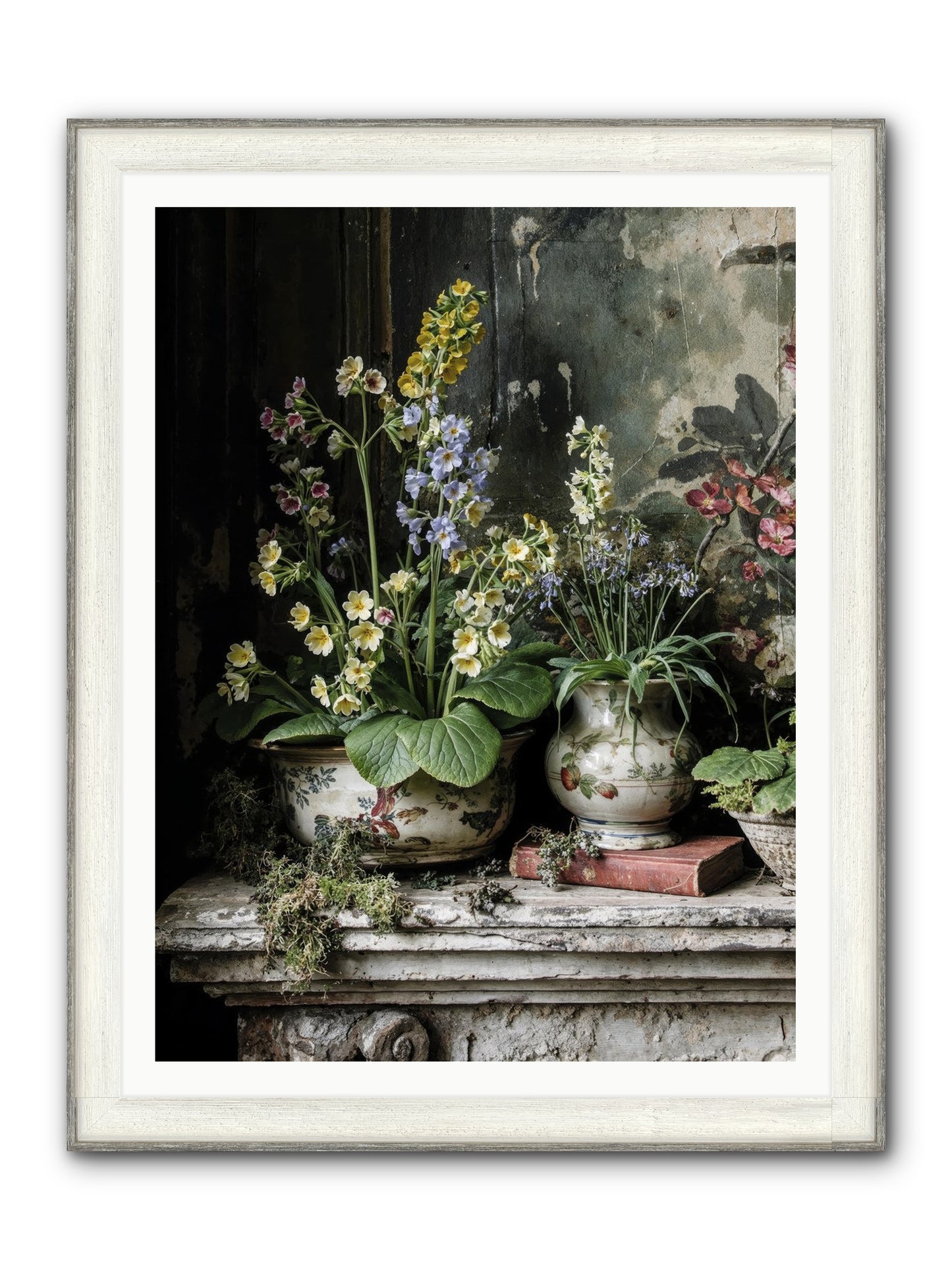 What Dreams Invented Framed Print - Driftwood White 36x48