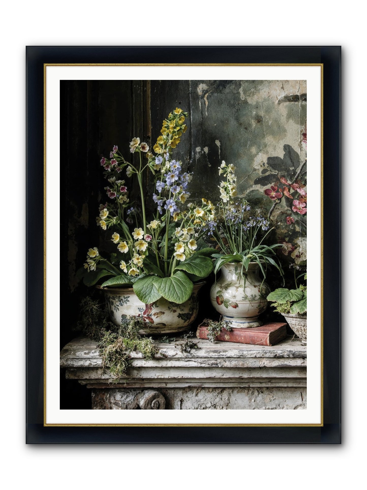 What Dreams Invented Framed Print - Wide Black w/Gold 36x48