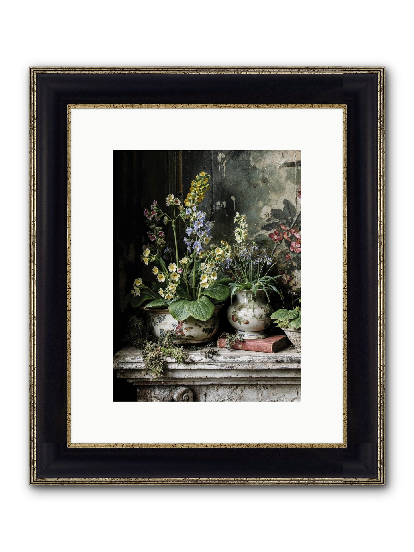 What Dreams Invented Framed Print - Black & Gold 9x12