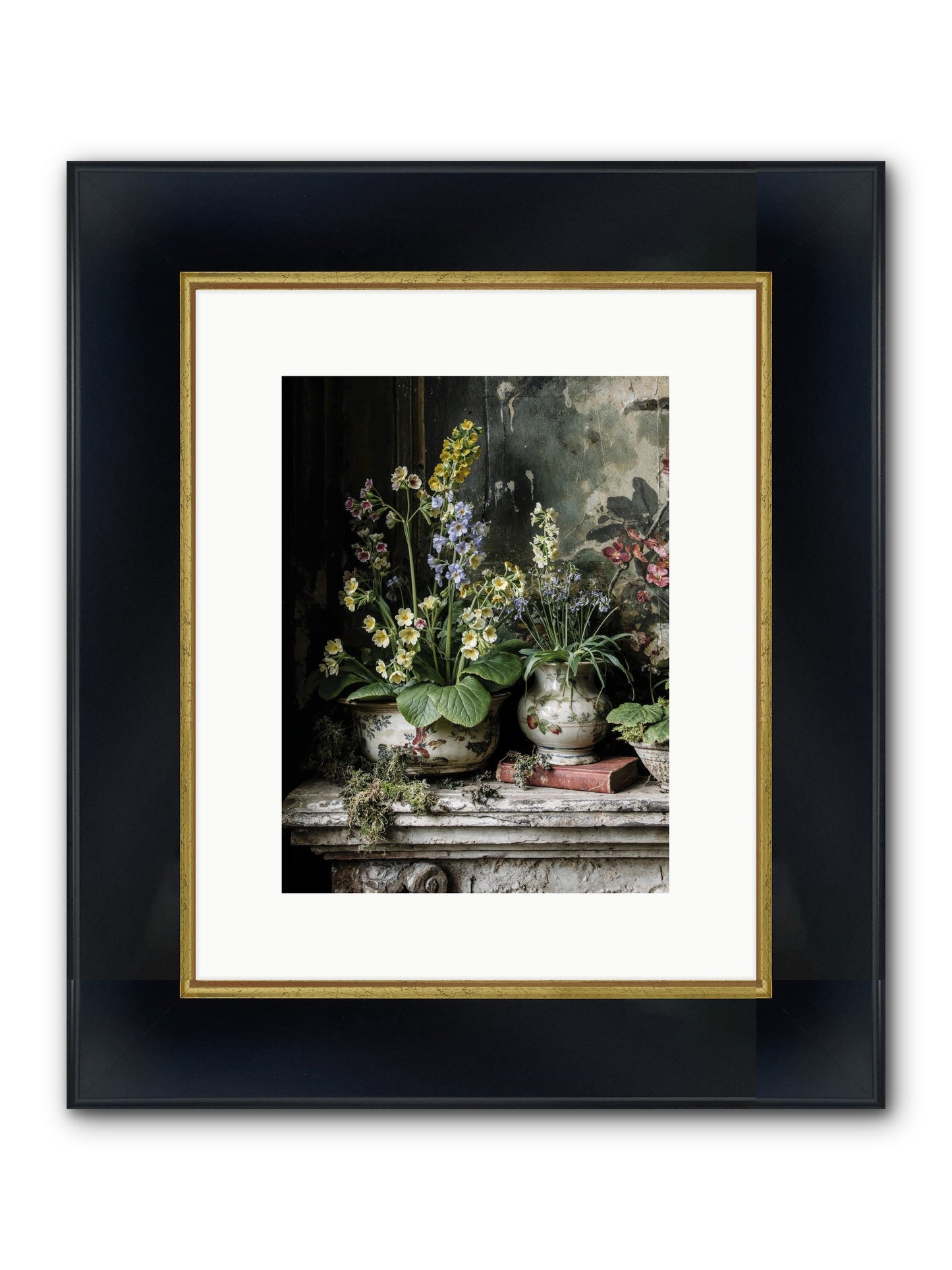 What Dreams Invented Framed Print - Wide Black w/Gold 9x12
